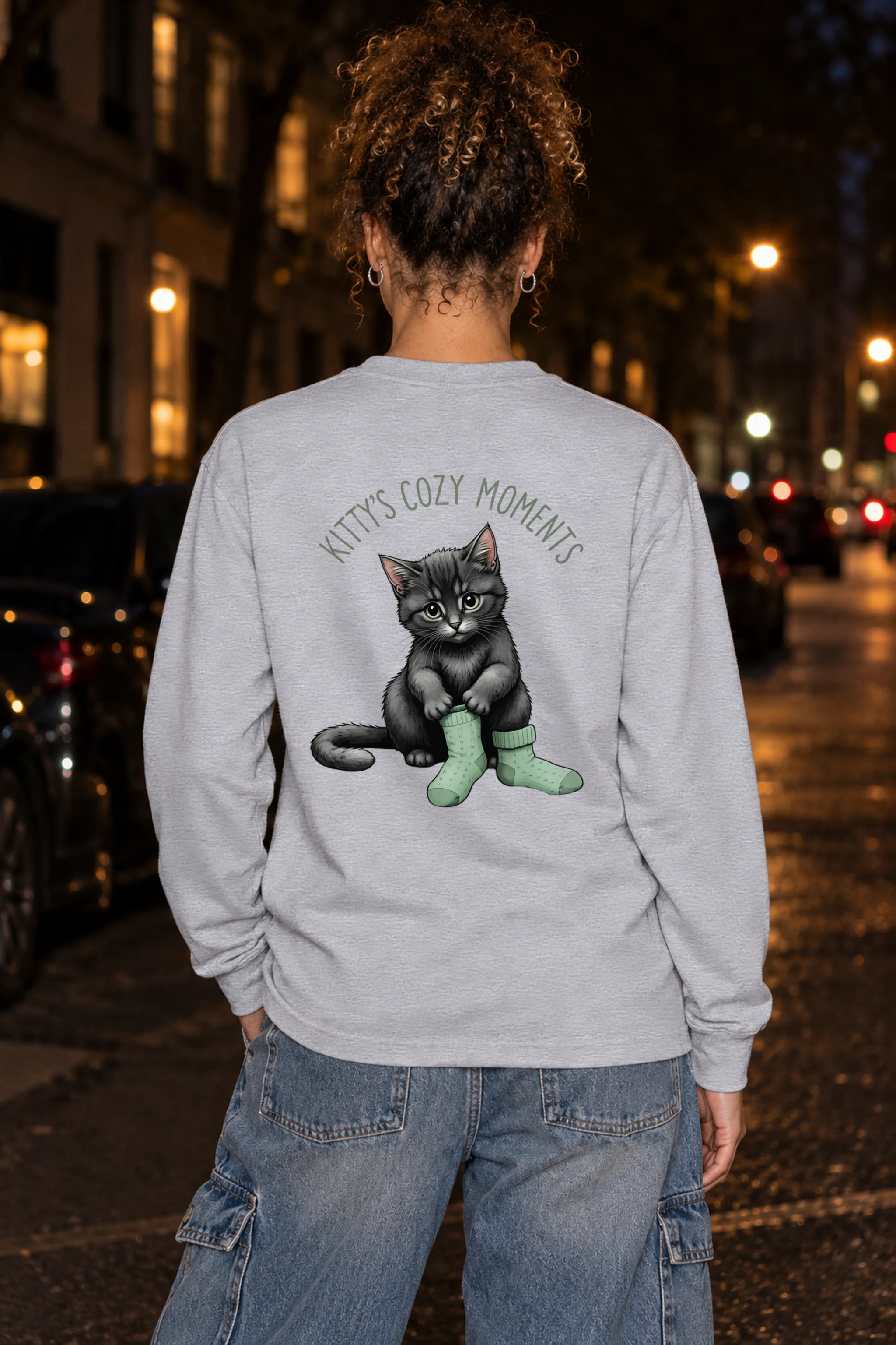 "Kitty's Cozy Moments" Unisex Longsleeve T-shirt
