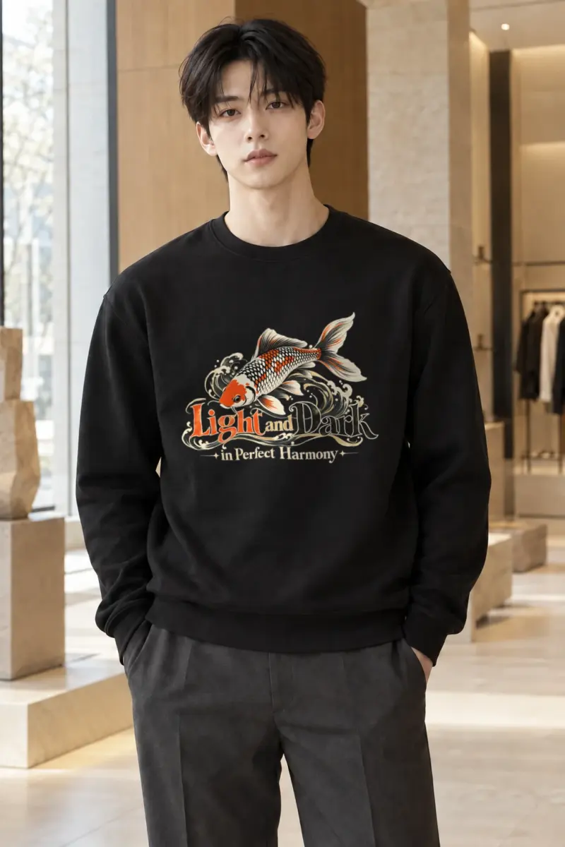 "Koi Harmony" Heavy Blend Unisex Crewneck Sweatshirt | Gildan 18000