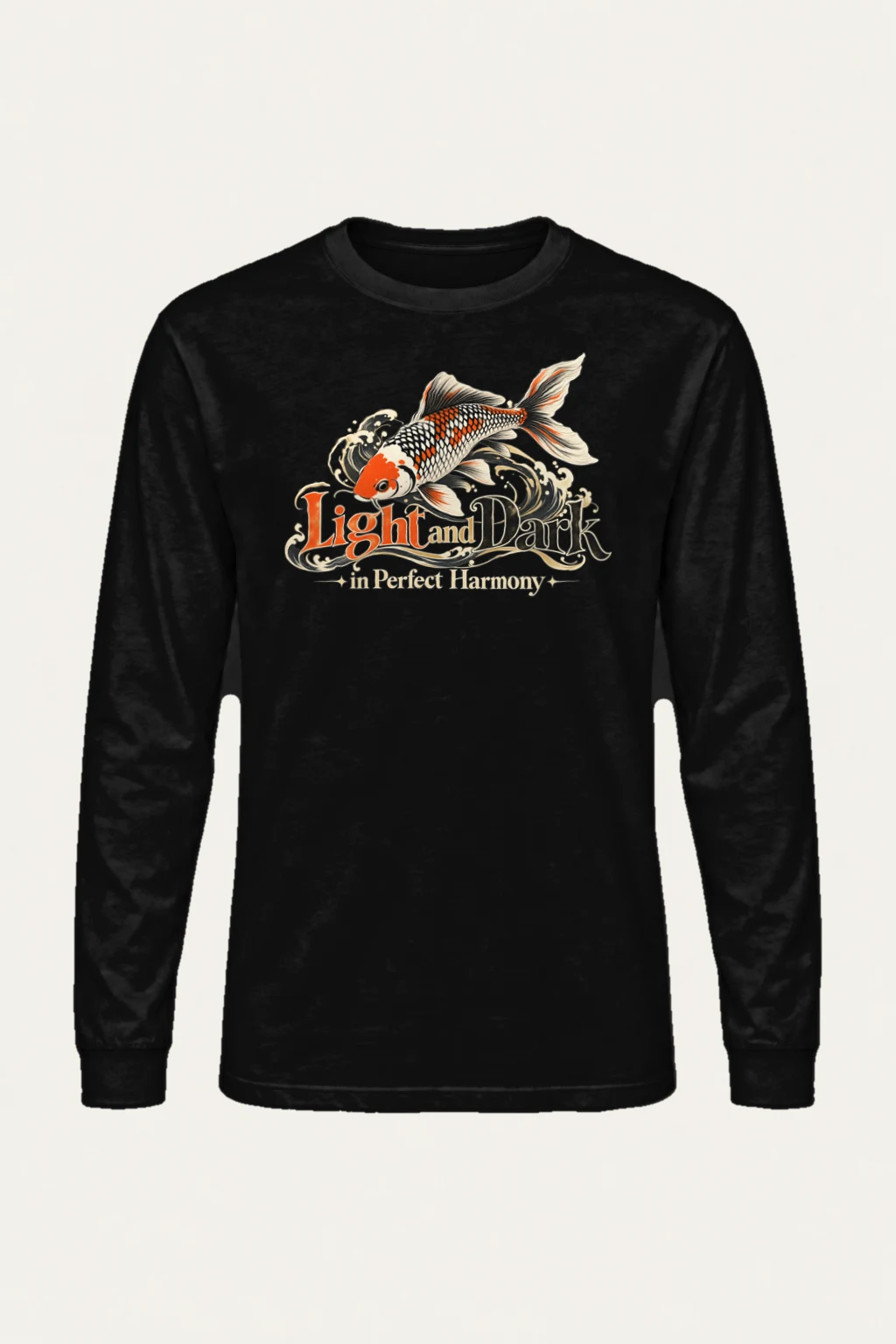 "Koi Wave Harmony" Unisex Longsleeve T-shirt | Gildan 2400