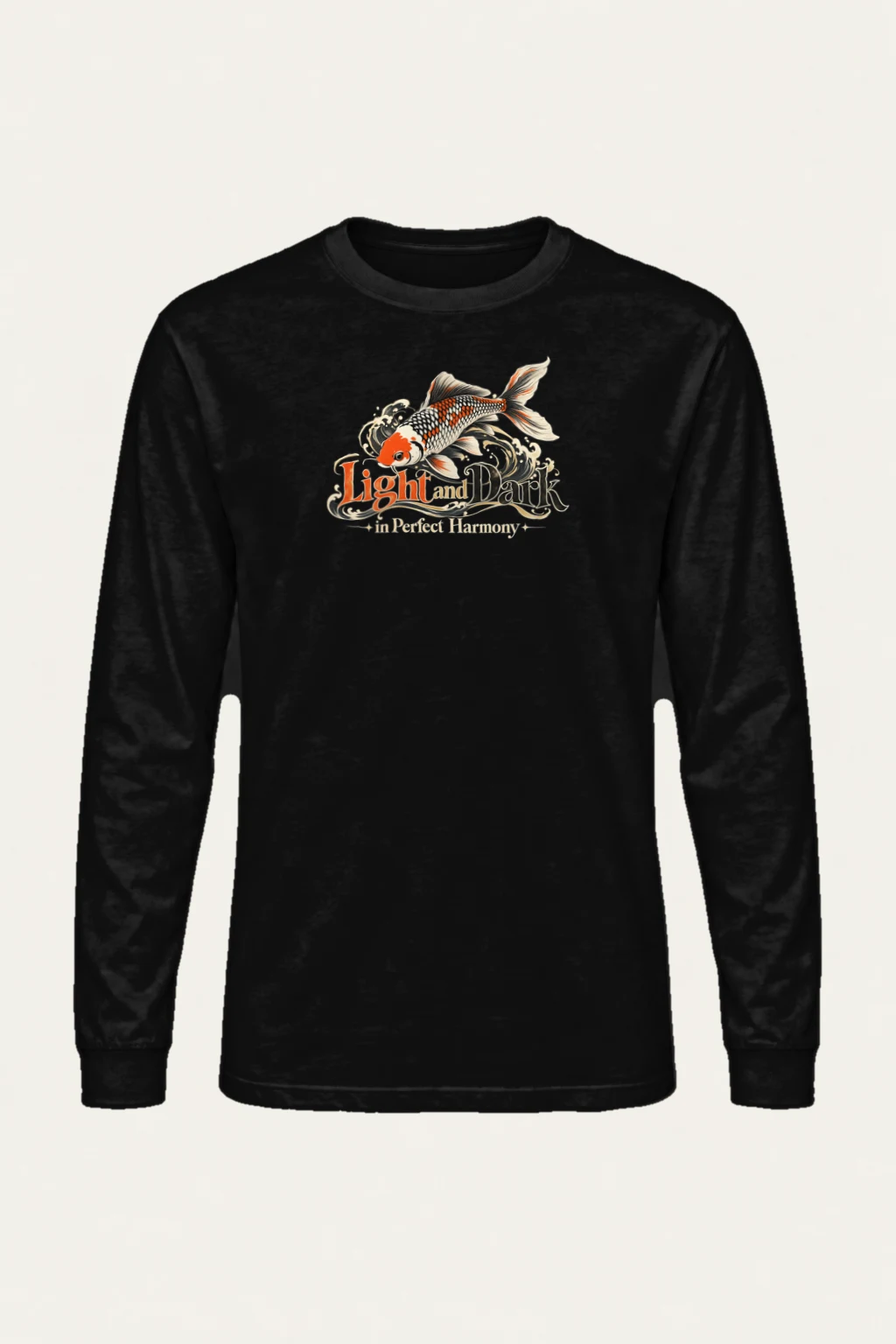 "Koi Wave Harmony" Unisex Longsleeve T-shirt | Gildan 2400
