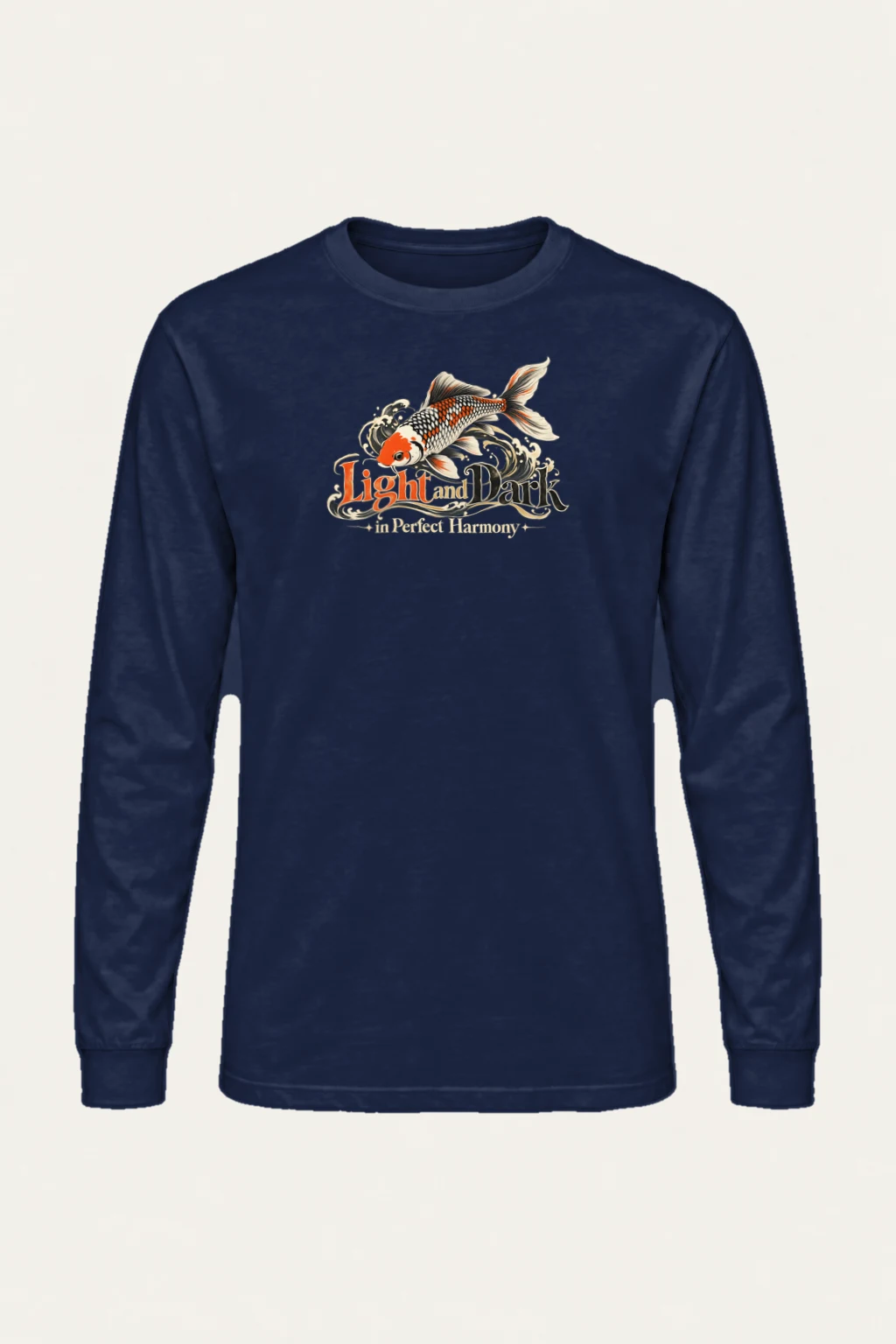 "Koi Wave Harmony" Unisex Longsleeve T-shirt | Gildan 2400