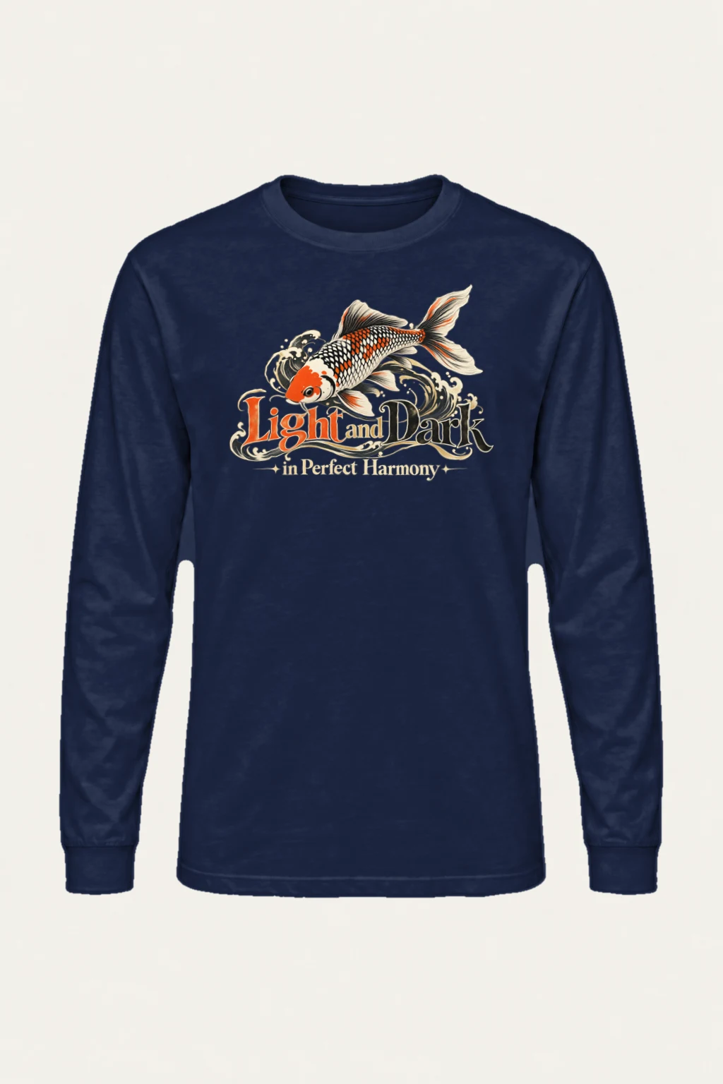 "Koi Wave Harmony" Unisex Longsleeve T-shirt | Gildan 2400