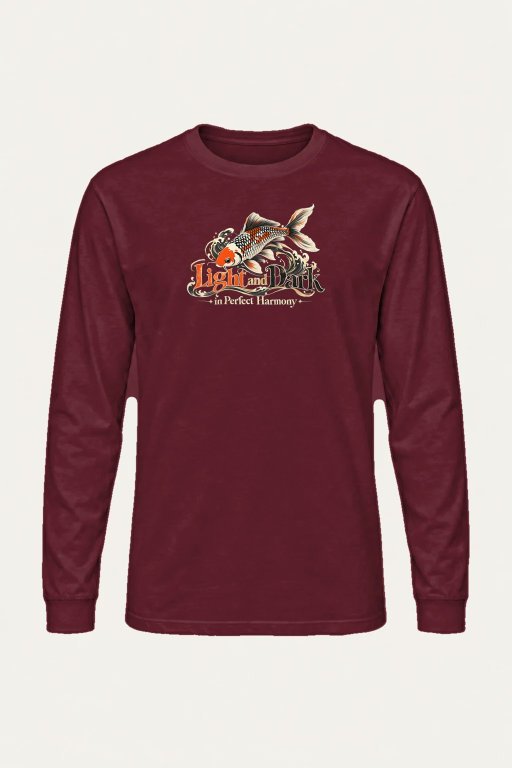 "Koi Wave Harmony" Unisex Longsleeve T-shirt | Gildan 2400