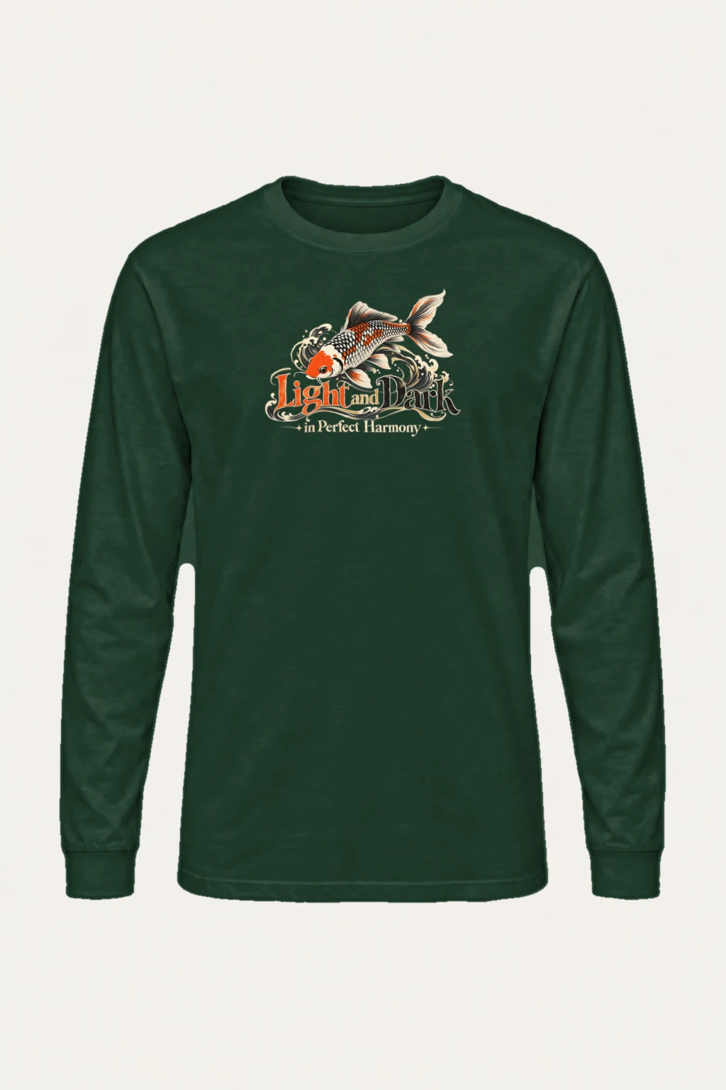 "Koi Wave Harmony" Unisex Longsleeve T-shirt | Gildan 2400