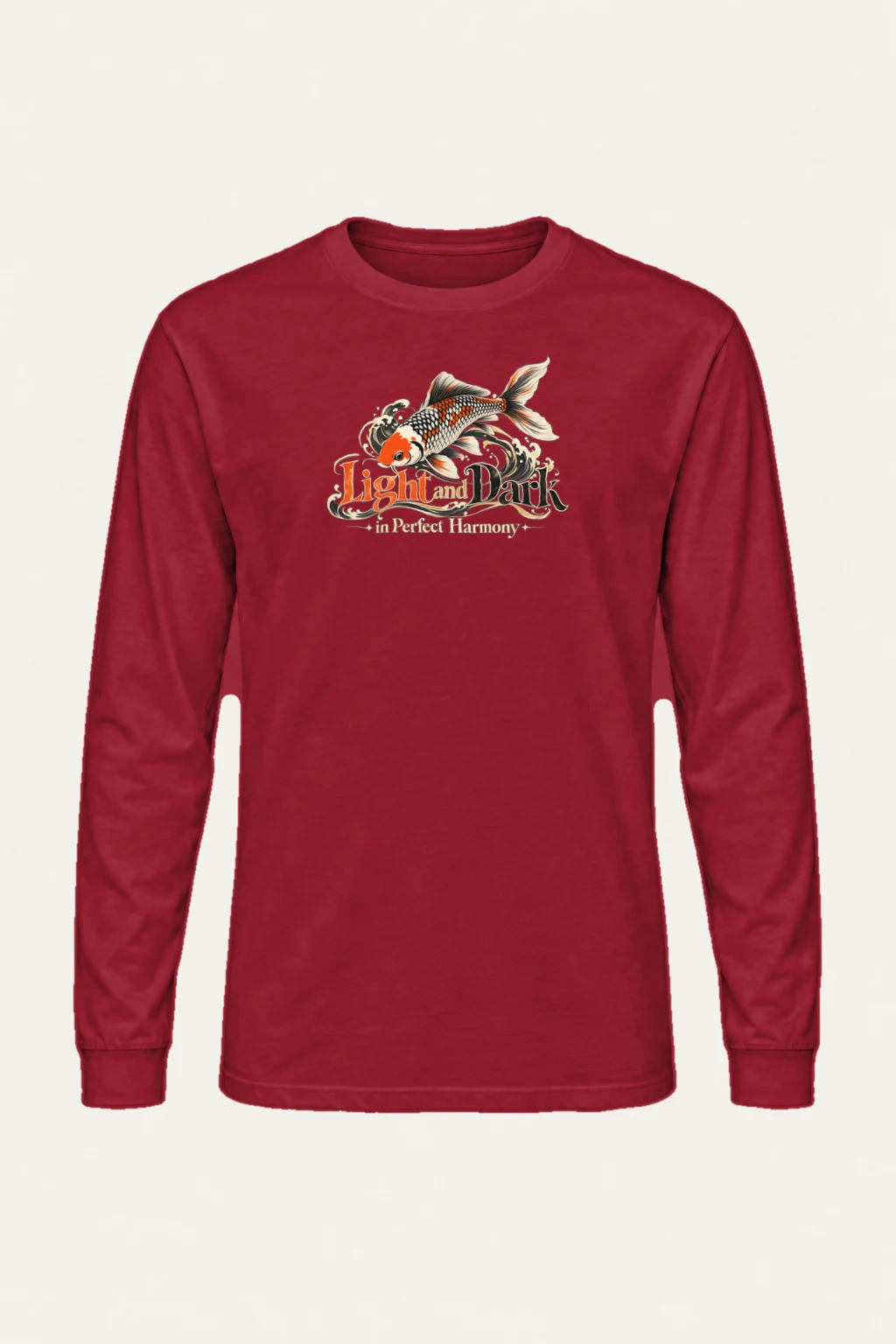 "Koi Wave Harmony" Unisex Longsleeve T-shirt | Gildan 2400