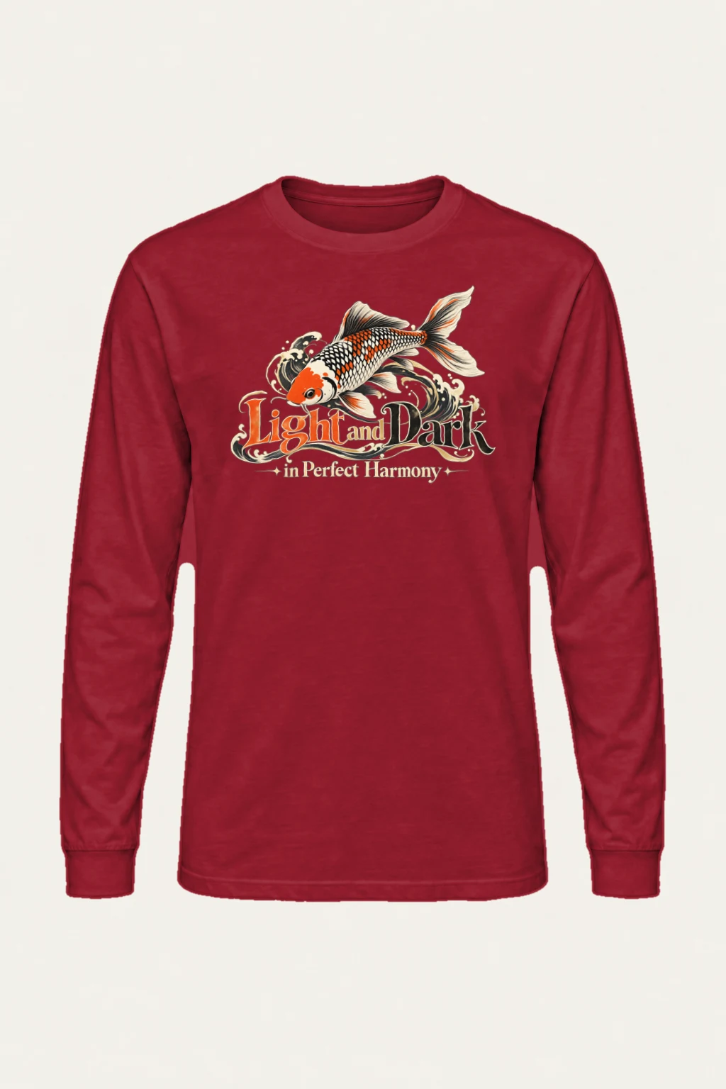 "Koi Wave Harmony" Unisex Longsleeve T-shirt | Gildan 2400