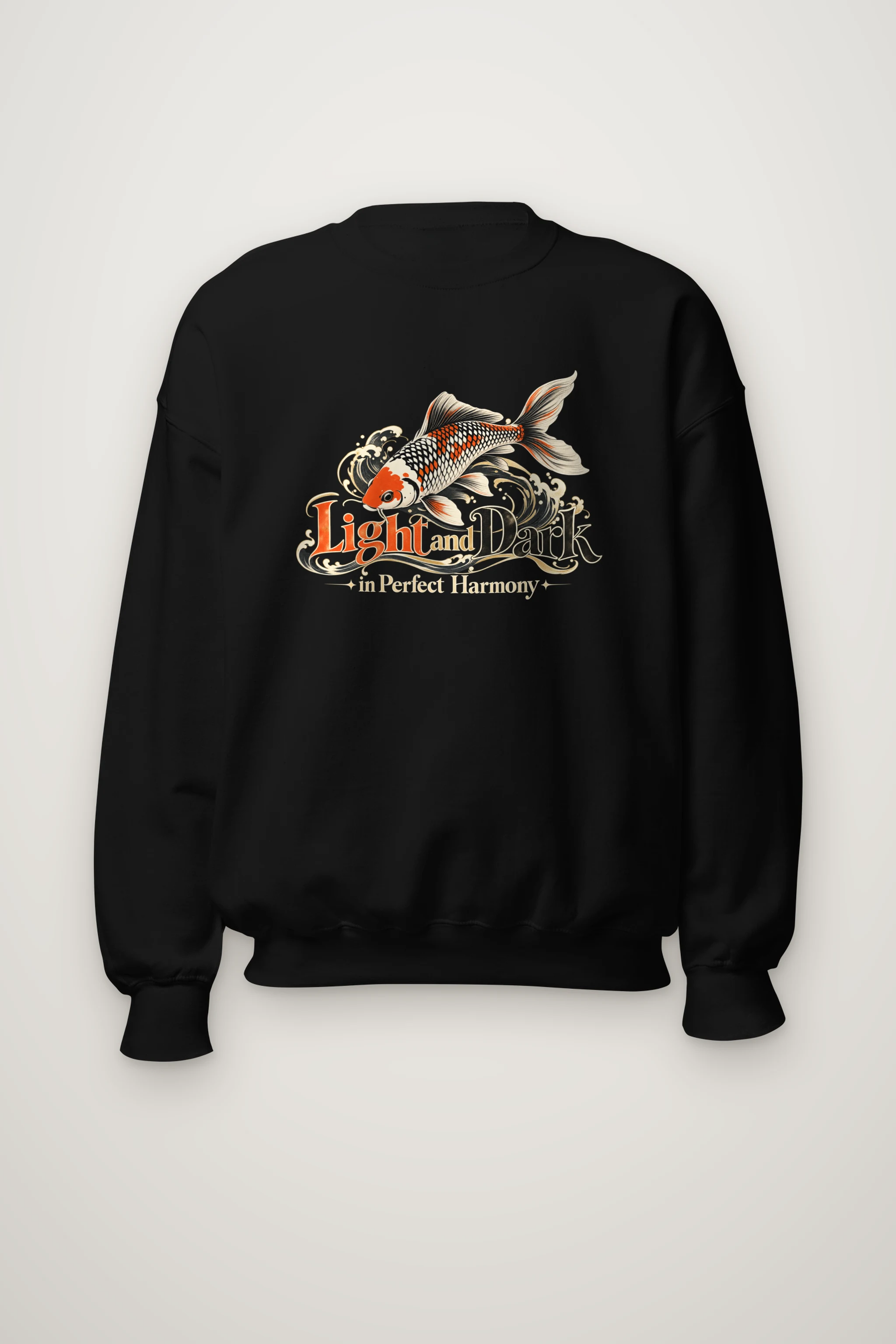 "Koi Waves" Heavy Blend Unisex Crewneck Sweatshirt