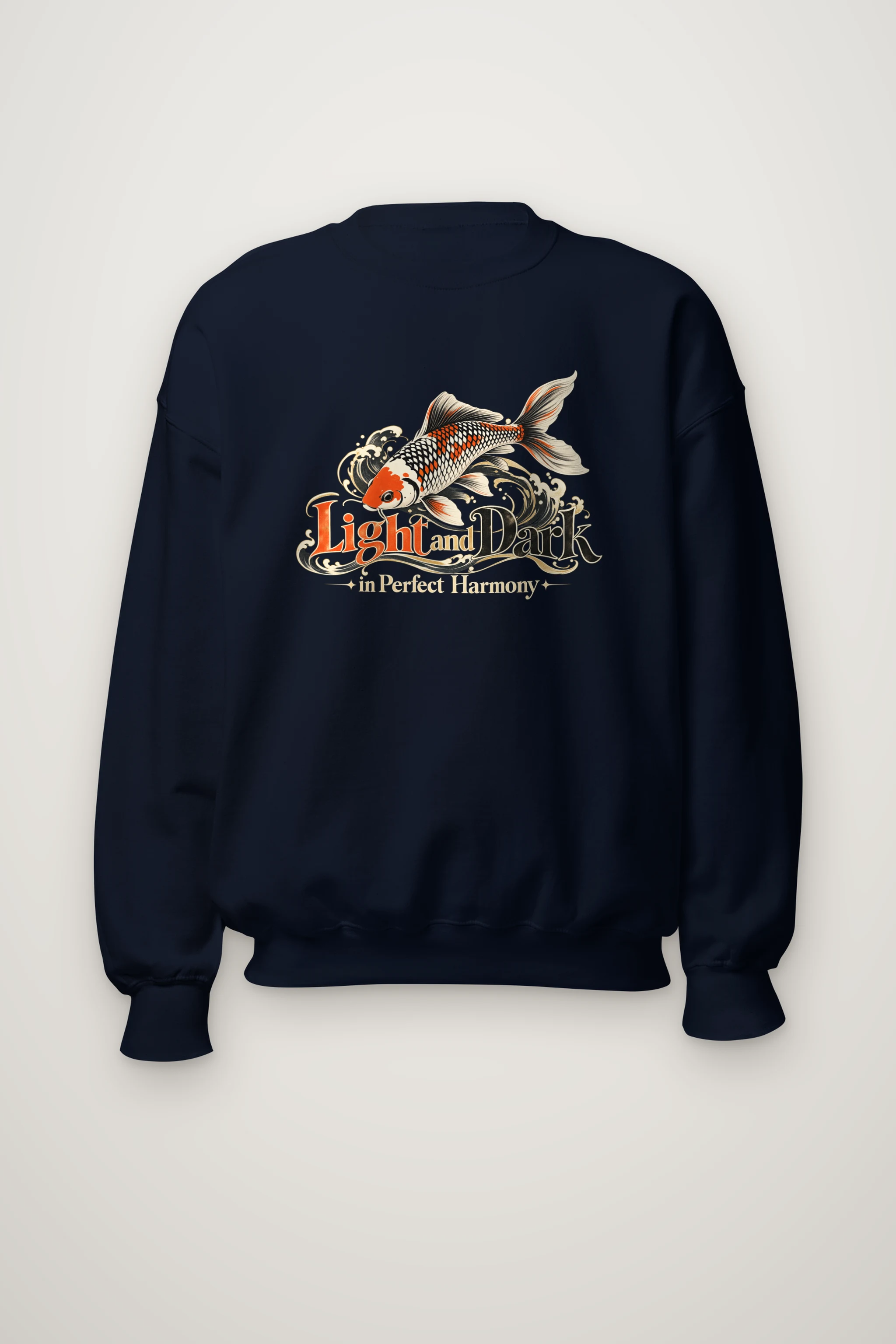 "Koi Waves" Heavy Blend Unisex Crewneck Sweatshirt