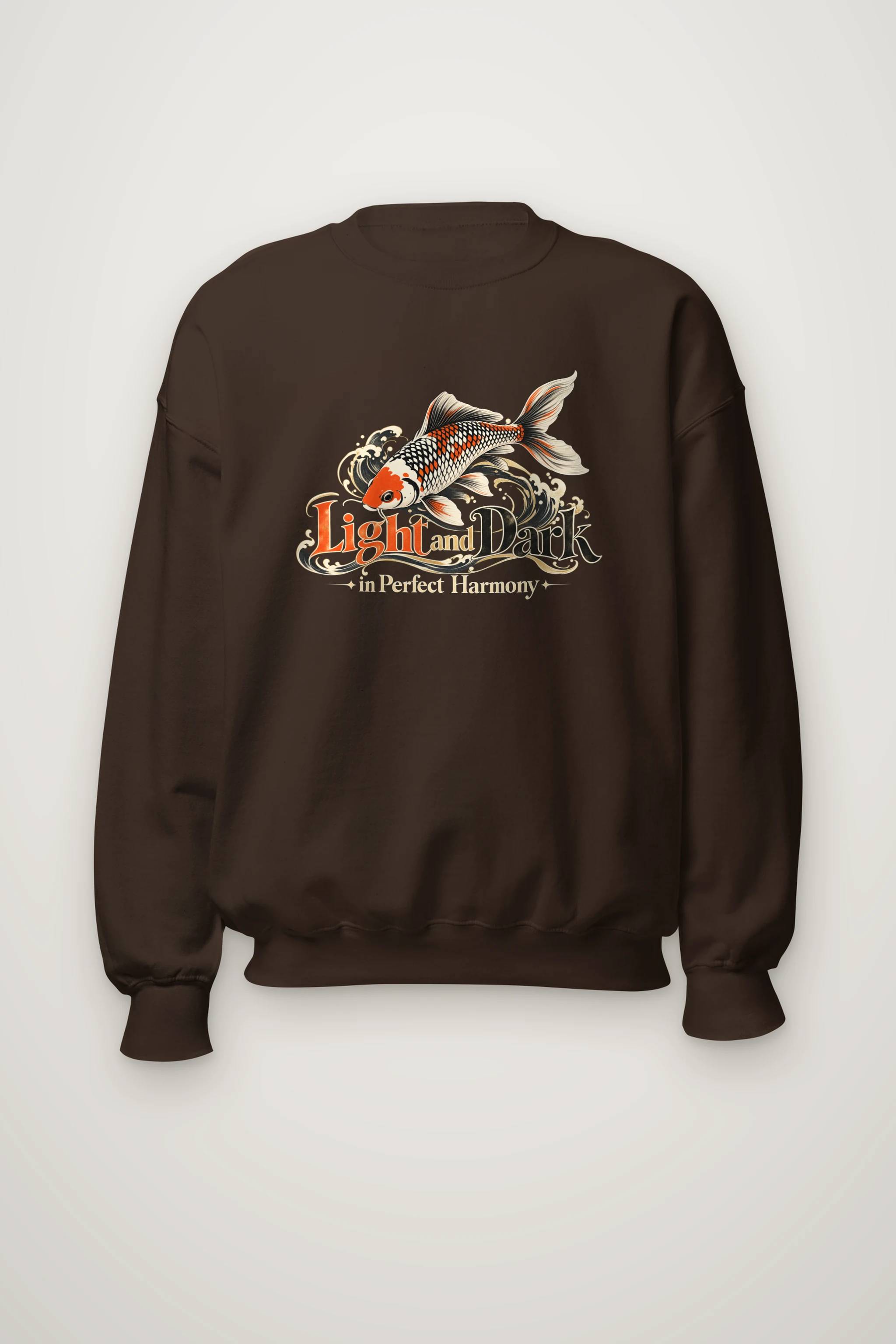 "Koi Waves" Heavy Blend Unisex Crewneck Sweatshirt