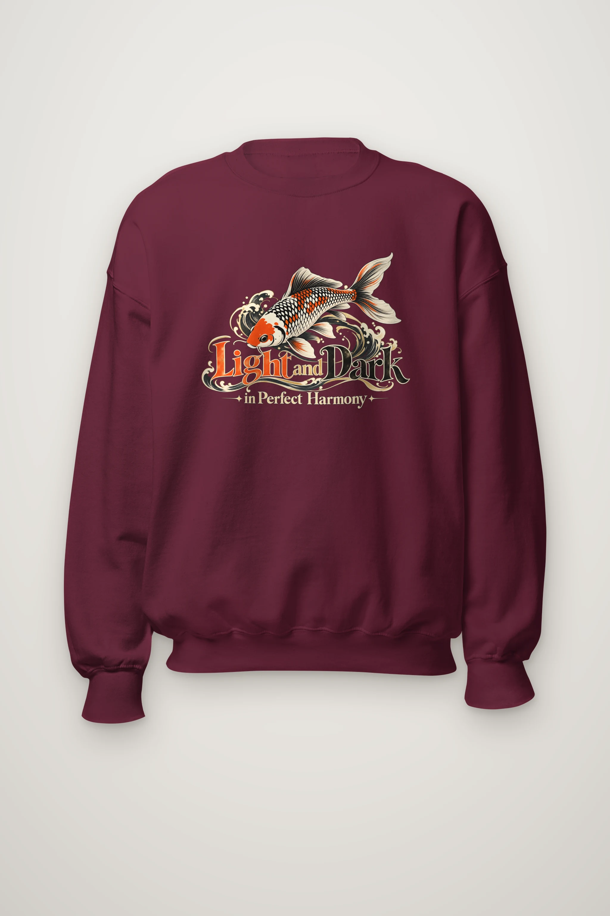 "Koi Waves" Heavy Blend Unisex Crewneck Sweatshirt