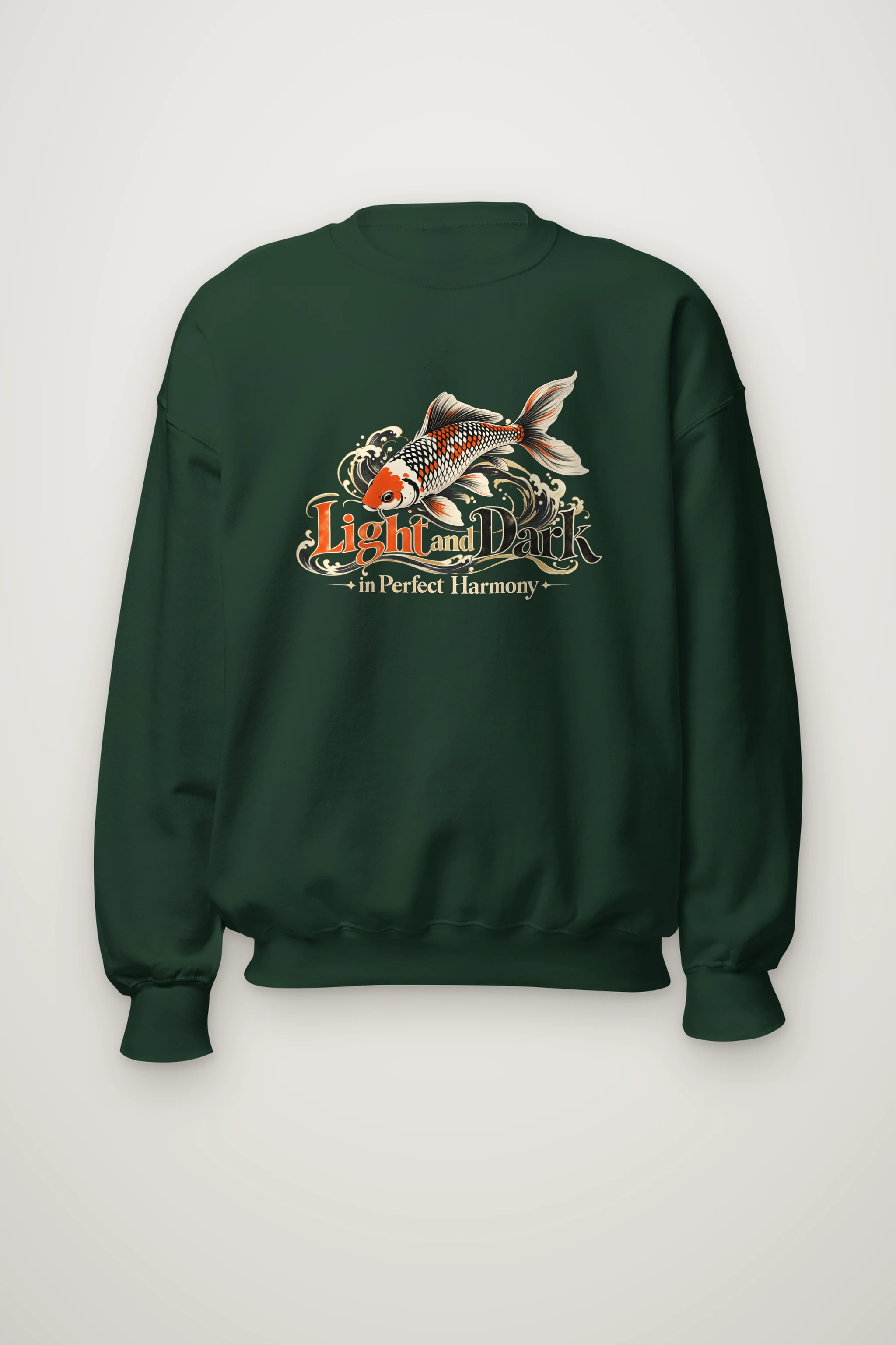 "Koi Waves" Heavy Blend Unisex Crewneck Sweatshirt