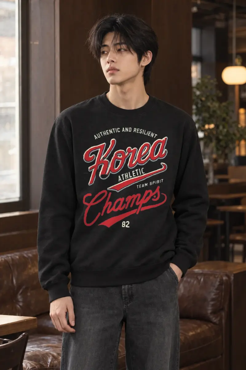 "Korea Athletic Spirit" Heavy Blend Unisex Crewneck Sweatshirt | Gildan 18000