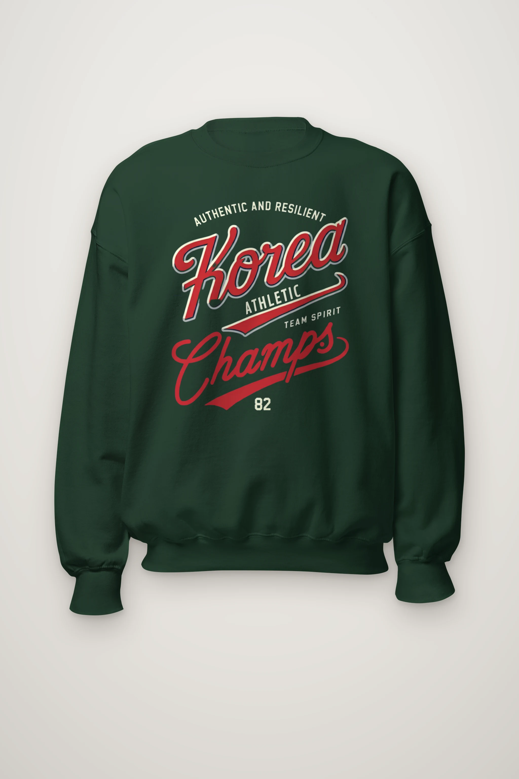 "Korea Athletic Spirit" Heavy Blend Unisex Crewneck Sweatshirt