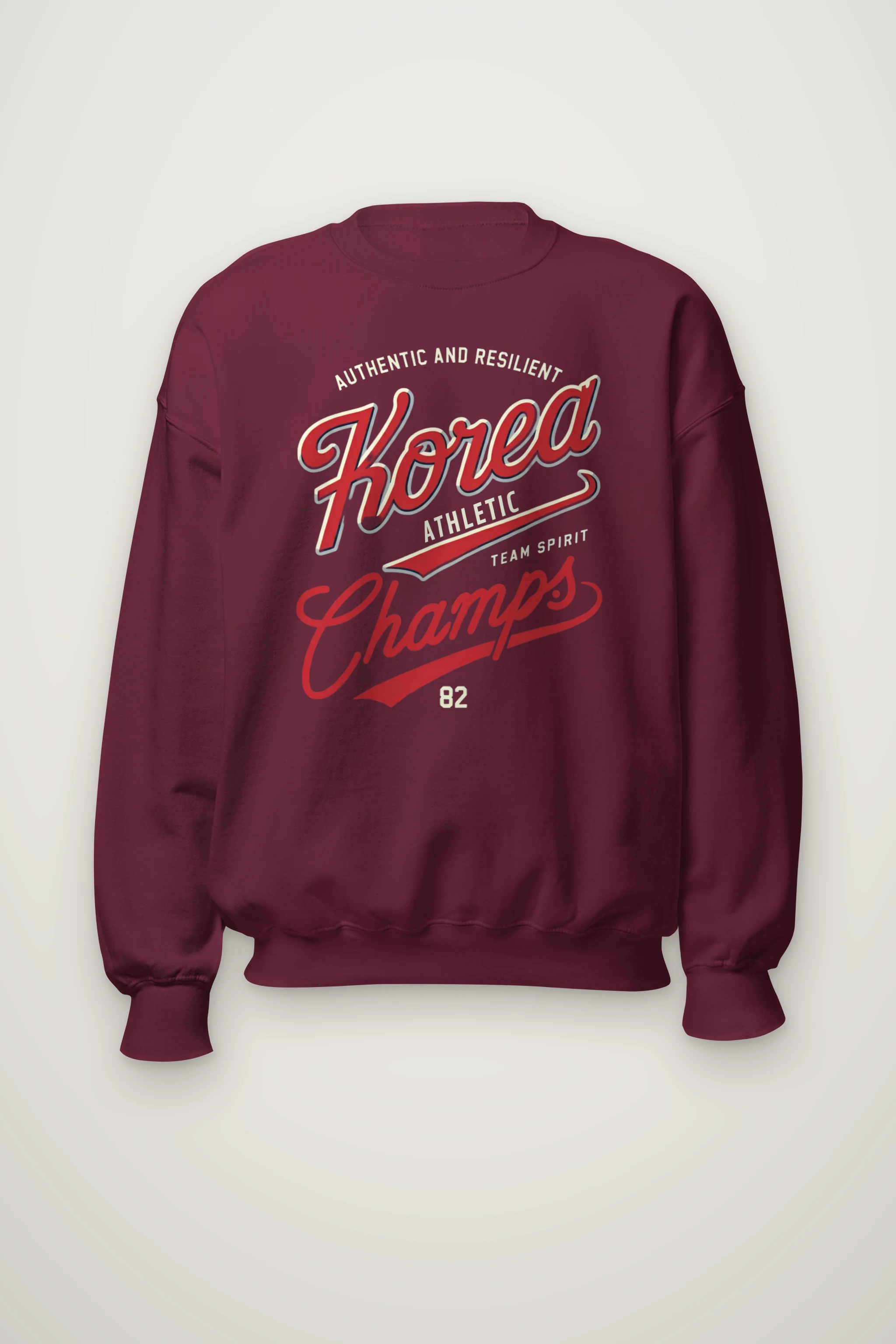 "Korea Athletic Spirit" Heavy Blend Unisex Crewneck Sweatshirt