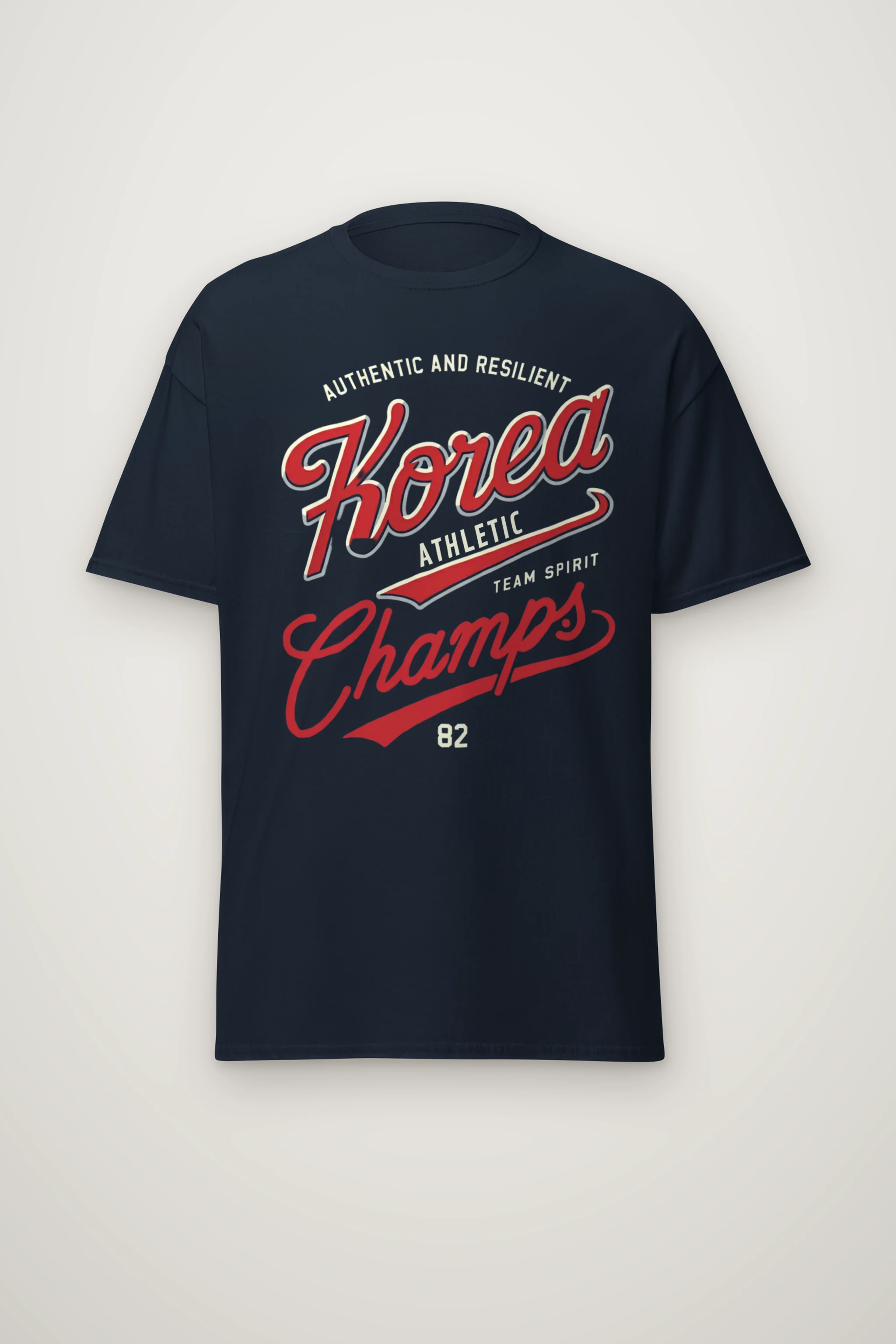 "Korea Athletic Spirit" Heavyweight Unisex Crewneck T-shirt