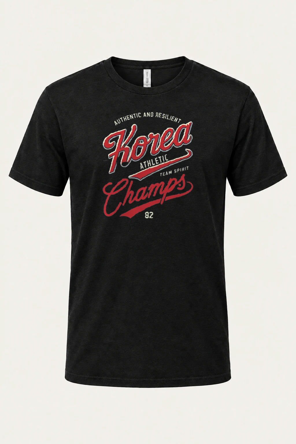 "Korea Athletic Spirit" Heavyweight Unisex Crewneck T-shirt | Gildan 5000