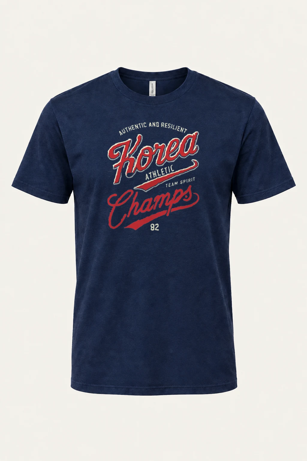 "Korea Athletic Spirit" Heavyweight Unisex Crewneck T-shirt | Gildan 5000