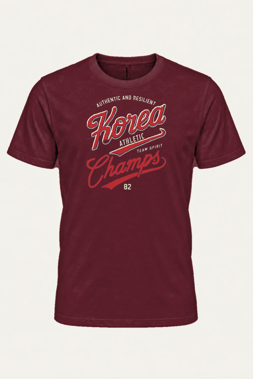 "Korea Athletic Spirit" Heavyweight Unisex Crewneck T-shirt | Gildan 5000