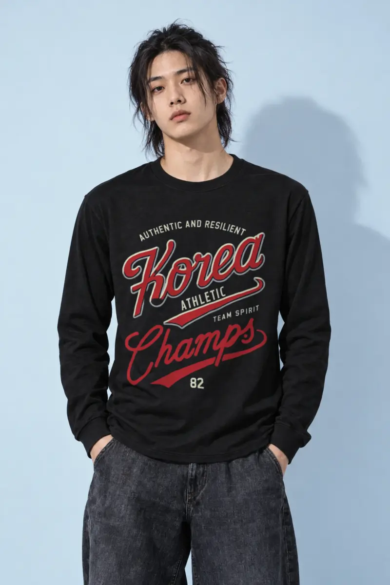 "Korea Athletic Spirit" Unisex Longsleeve T-shirt