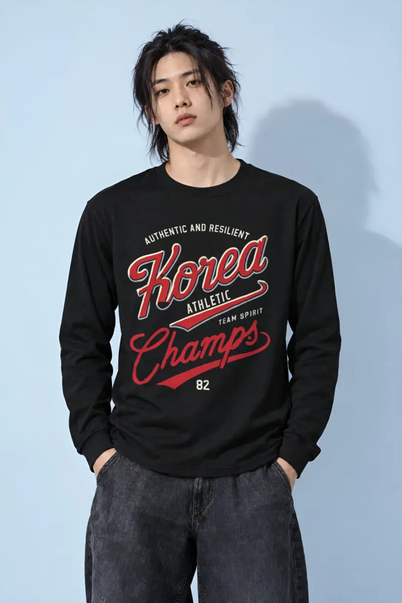 "Korea Athletic Spirit" Unisex Longsleeve T-shirt