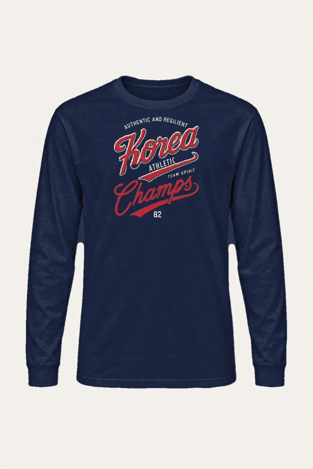 "Korea Athletic Spirit" Unisex Longsleeve T-shirt | Gildan 2400