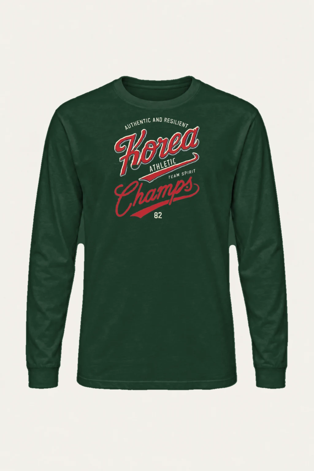 "Korea Athletic Spirit" Unisex Longsleeve T-shirt | Gildan 2400