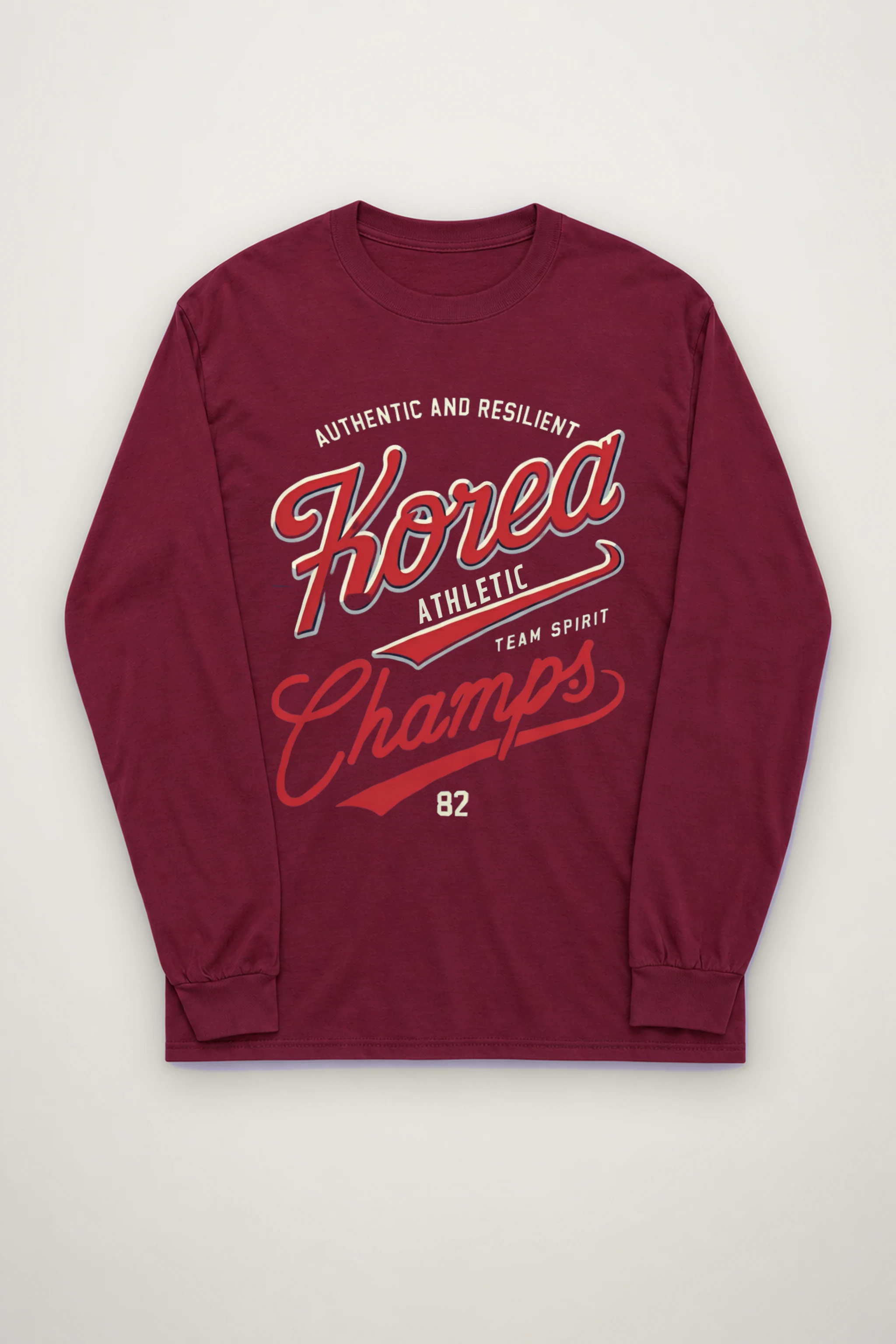 "Korea Athletic Spirit" Unisex Longsleeve T-shirt