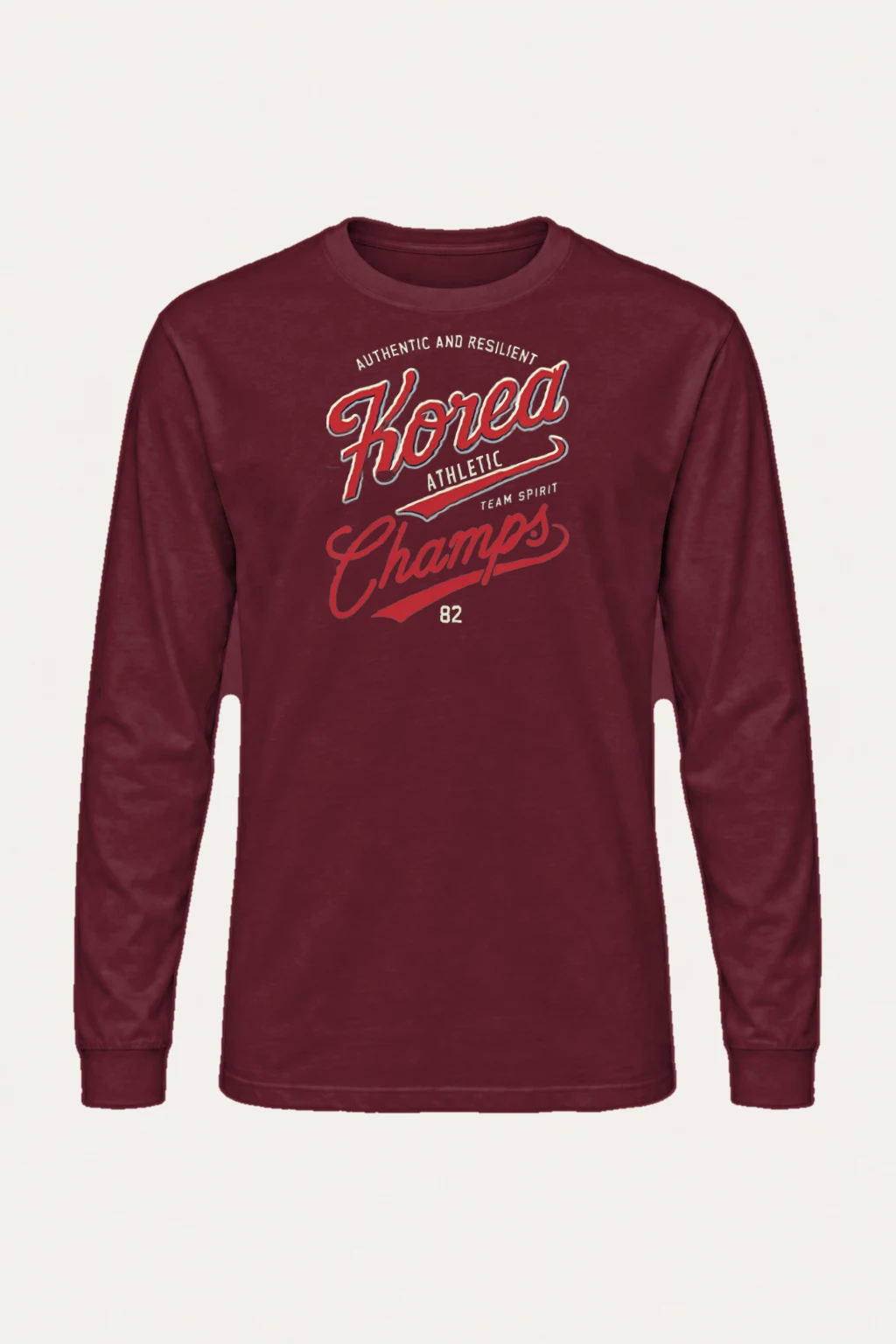 "Korea Athletic Spirit" Unisex Longsleeve T-shirt | Gildan 2400
