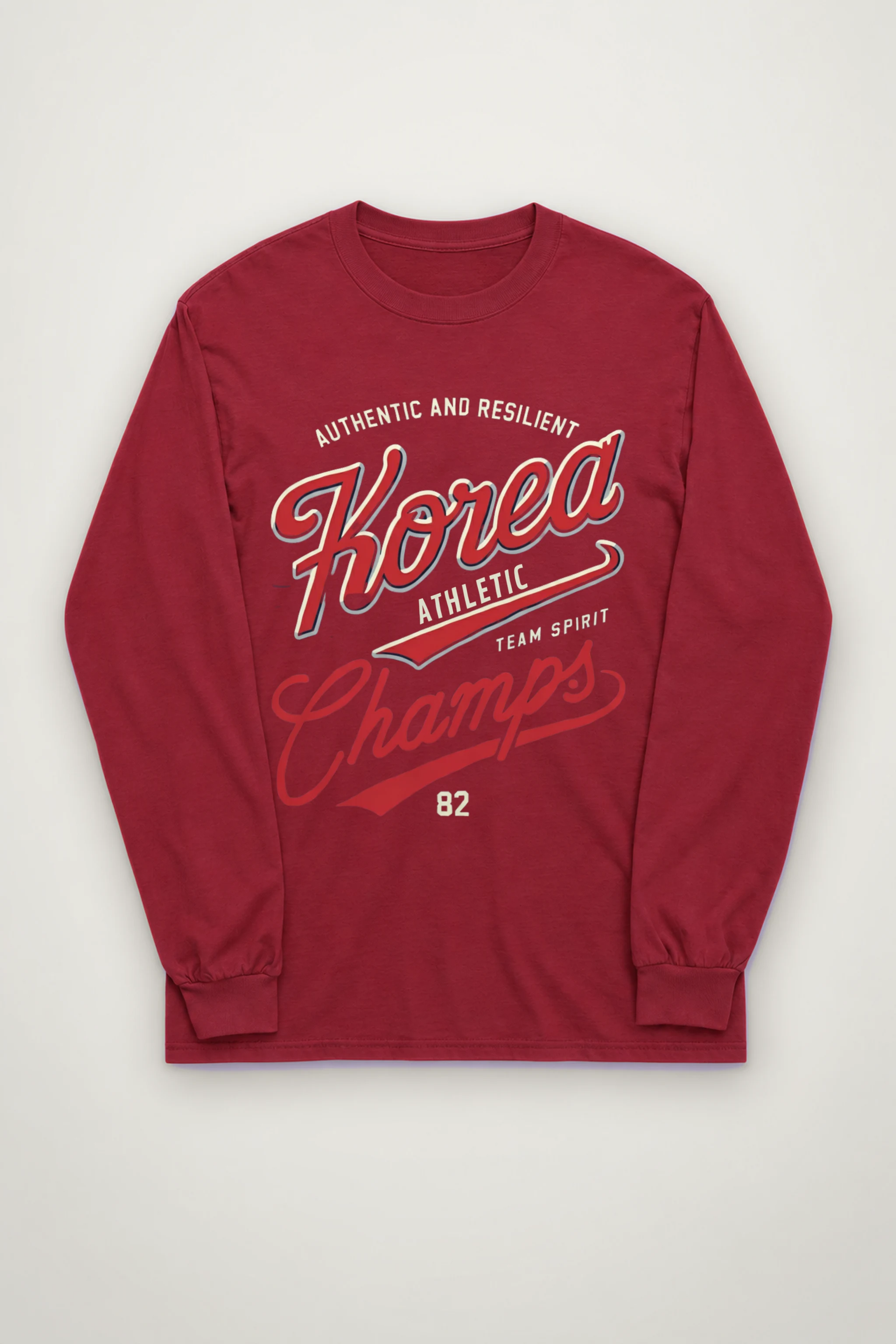 "Korea Athletic Spirit" Unisex Longsleeve T-shirt