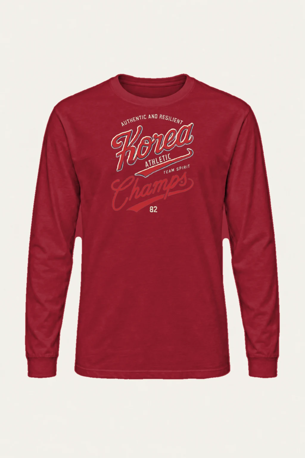 "Korea Athletic Spirit" Unisex Longsleeve T-shirt | Gildan 2400