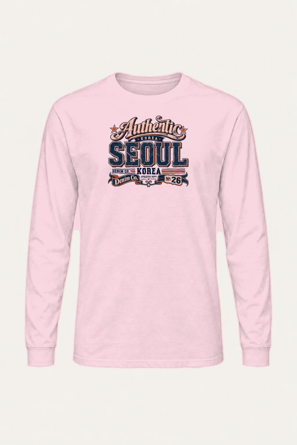 "Korea Denim Co." Unisex Longsleeve T-shirt | Gildan 2400