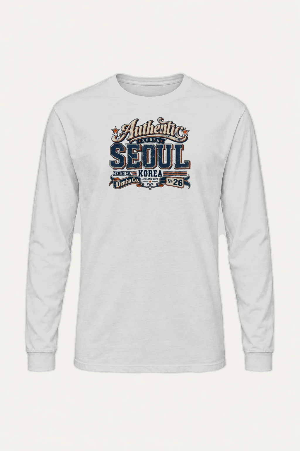 "Korea Denim Co." Unisex Longsleeve T-shirt | Gildan 2400