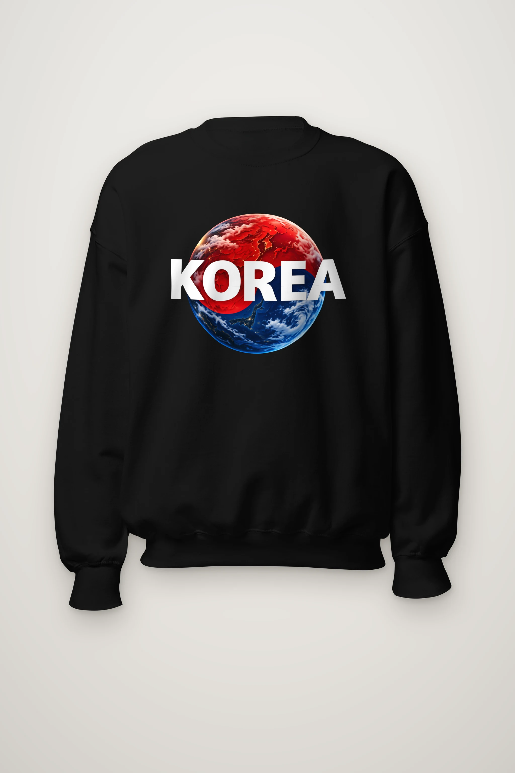 "Korea Earth" Heavy Blend Unisex Crewneck Sweatshirt