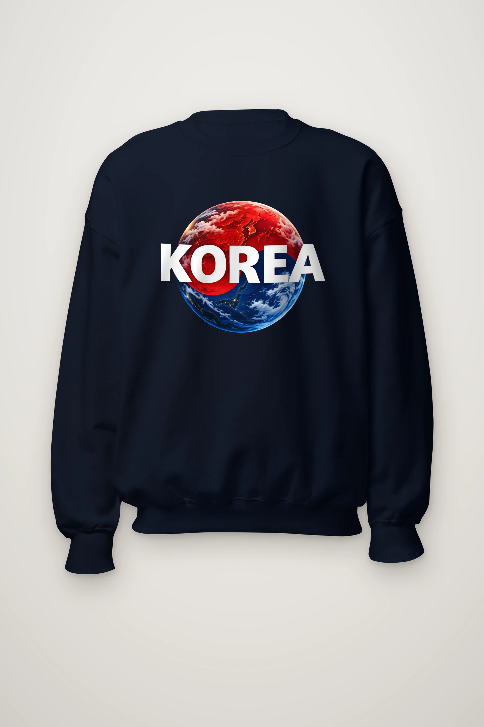 "Korea Earth" Heavy Blend Unisex Crewneck Sweatshirt