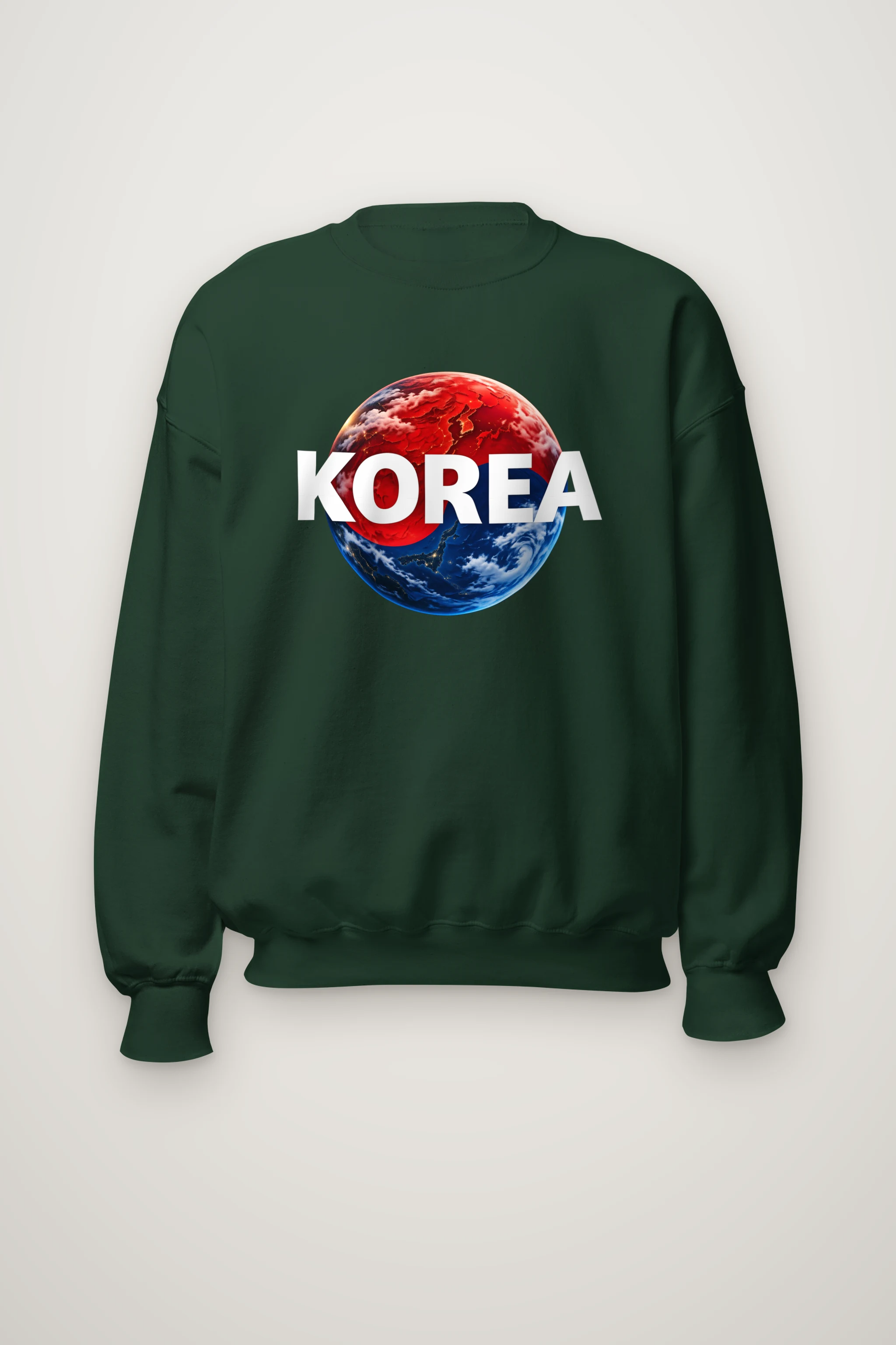 "Korea Earth" Heavy Blend Unisex Crewneck Sweatshirt
