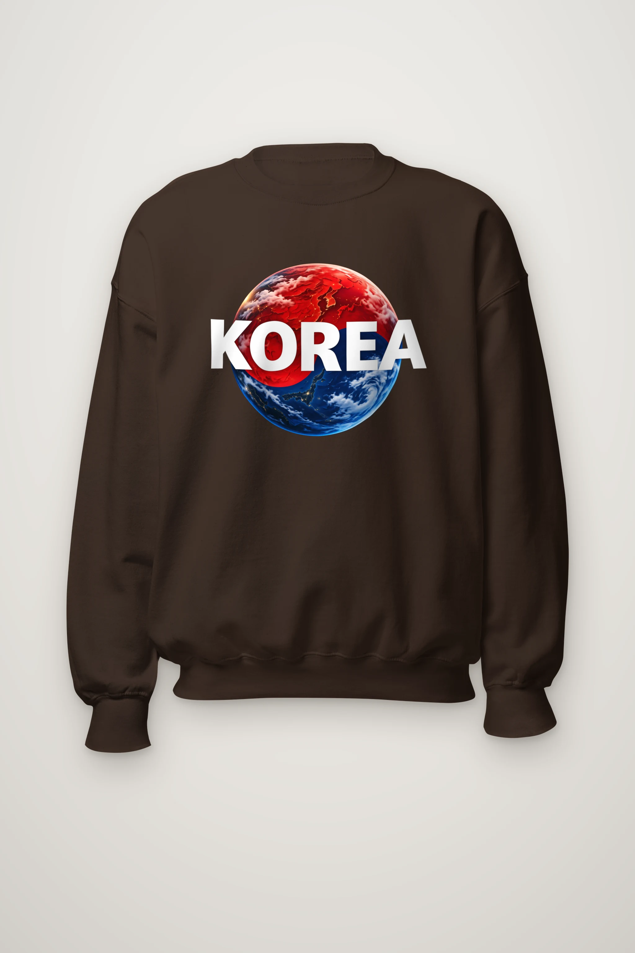 "Korea Earth" Heavy Blend Unisex Crewneck Sweatshirt