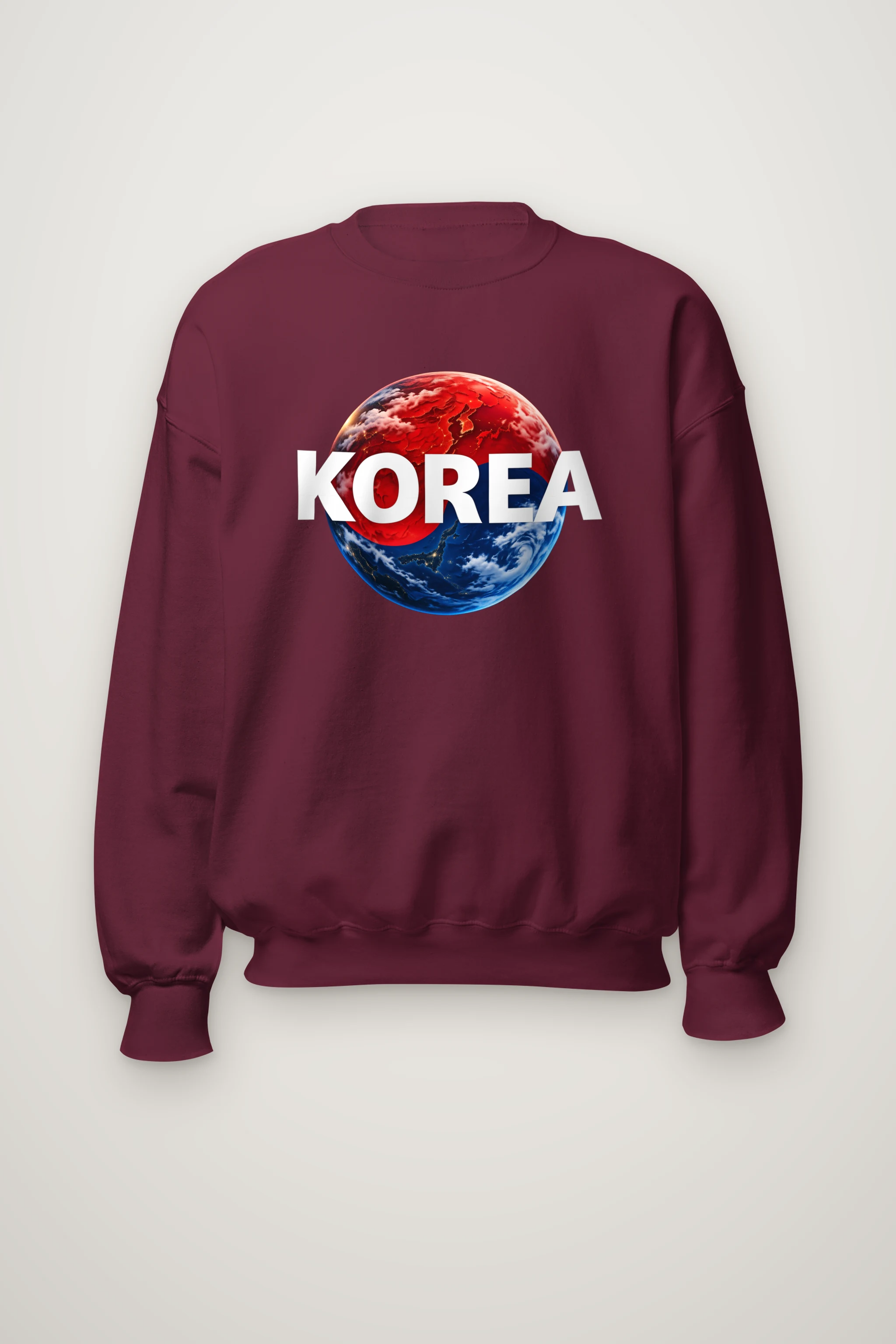 "Korea Earth" Heavy Blend Unisex Crewneck Sweatshirt
