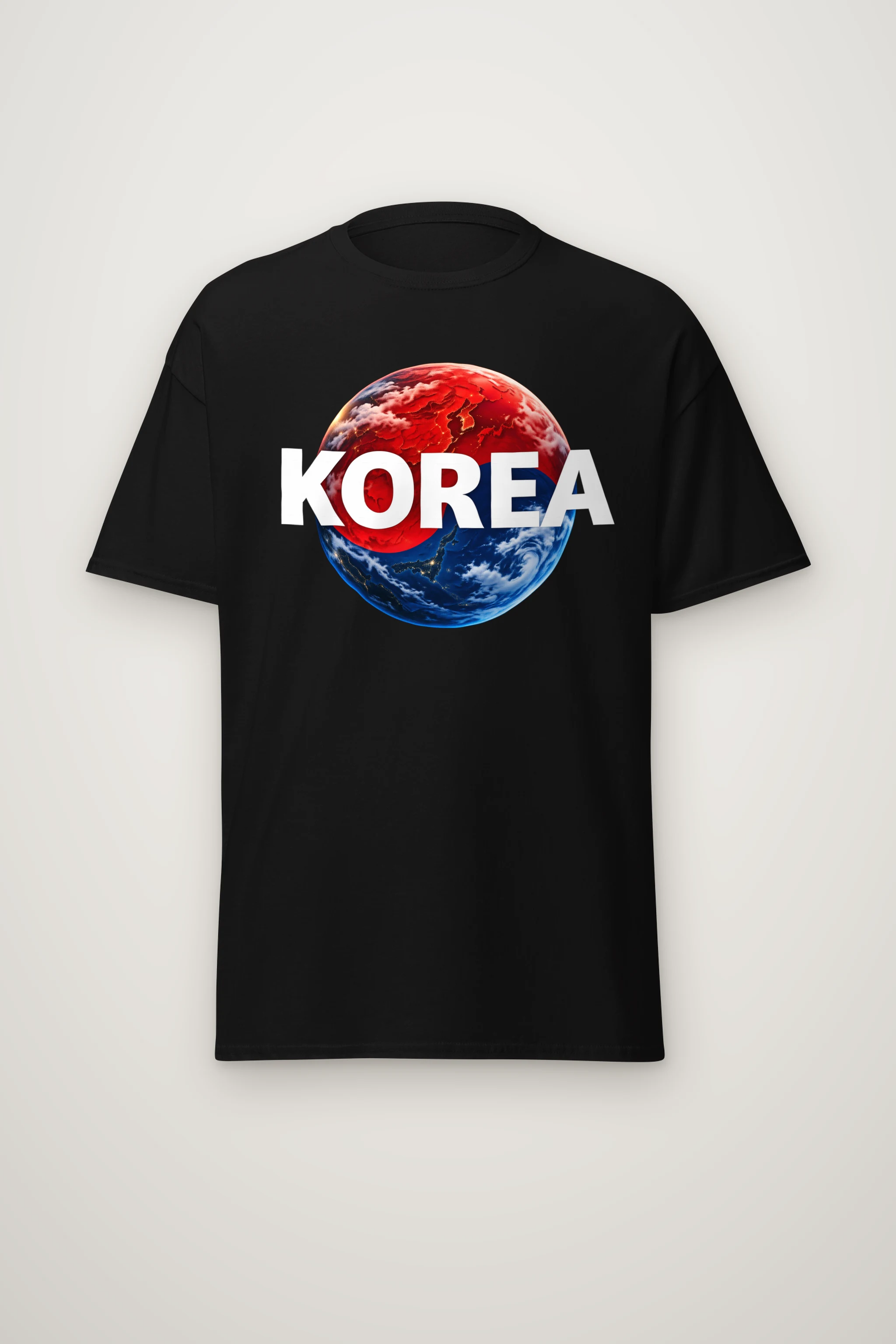 "Korea Earth" Heavyweight Unisex Crewneck T-shirt
