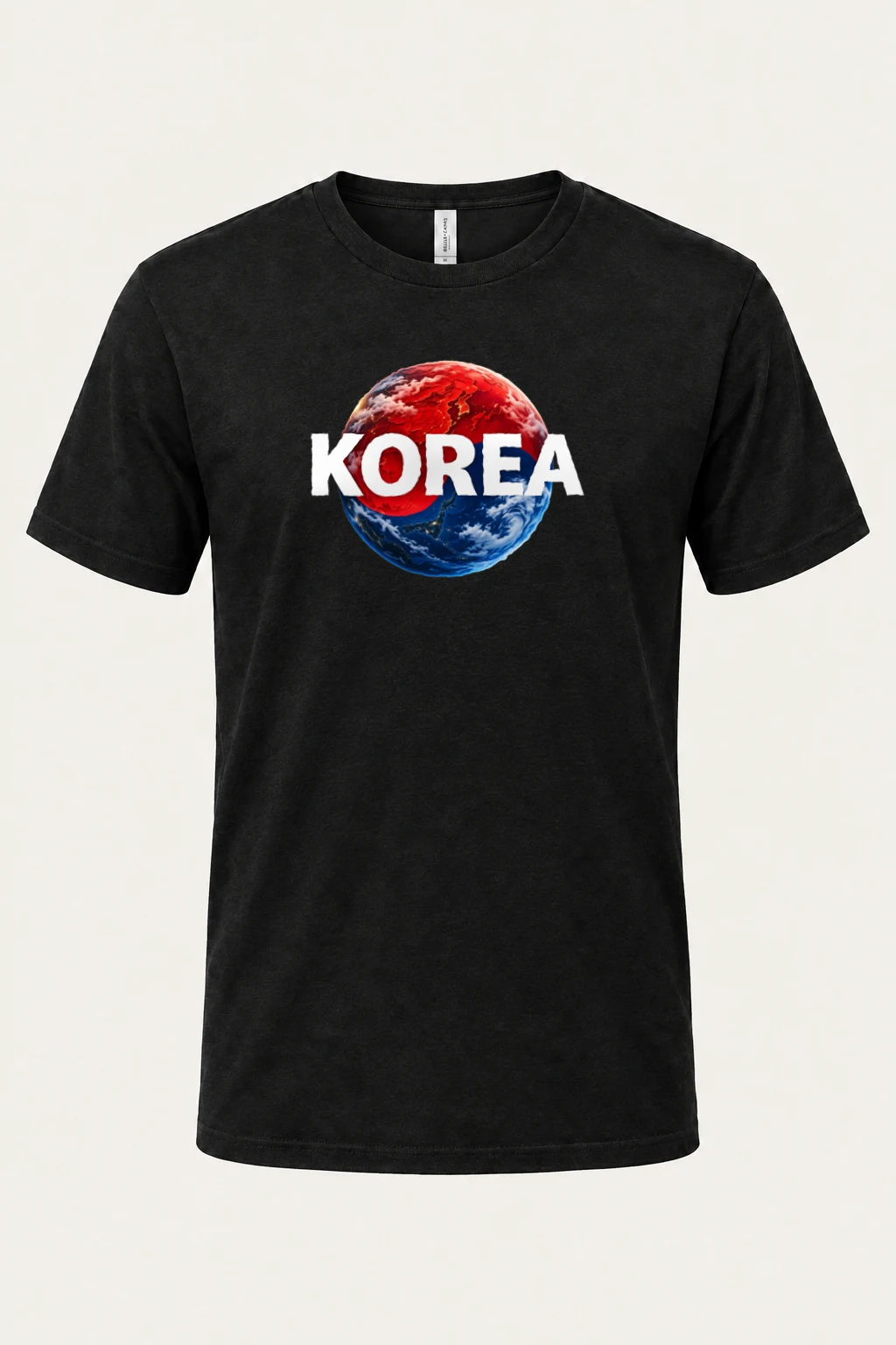 "Korea Earth" Heavyweight Unisex Crewneck T-shirt | Gildan 5000