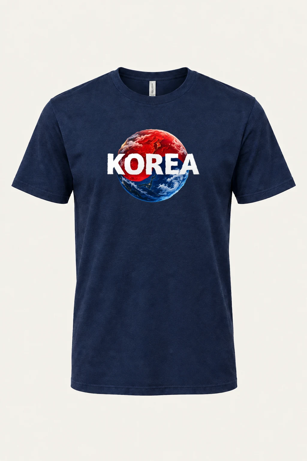 "Korea Earth" Heavyweight Unisex Crewneck T-shirt | Gildan 5000