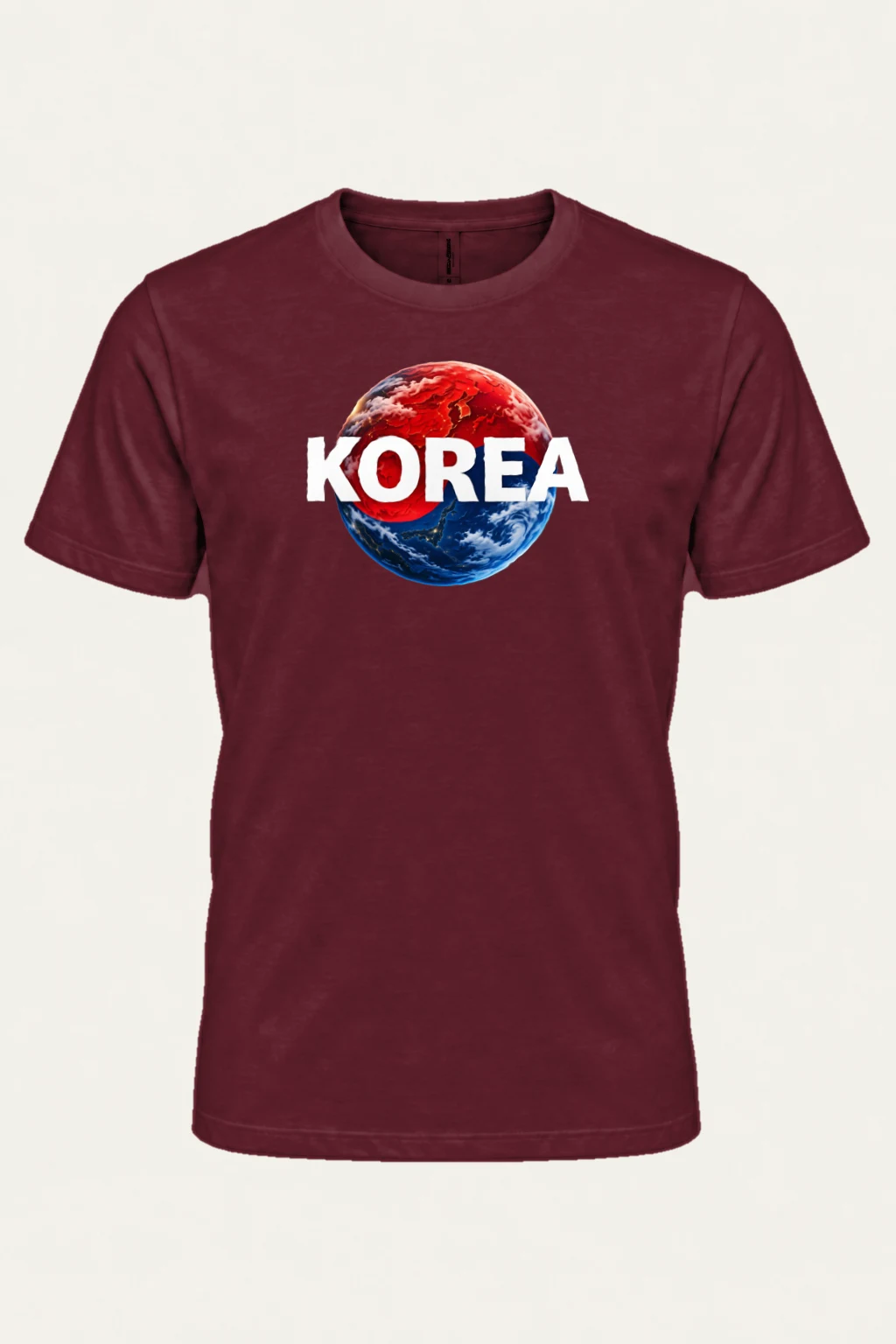 "Korea Earth" Heavyweight Unisex Crewneck T-shirt | Gildan 5000