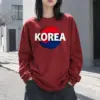 "Korea Globe" Unisex Longsleeve T-shirt | Gildan 2400