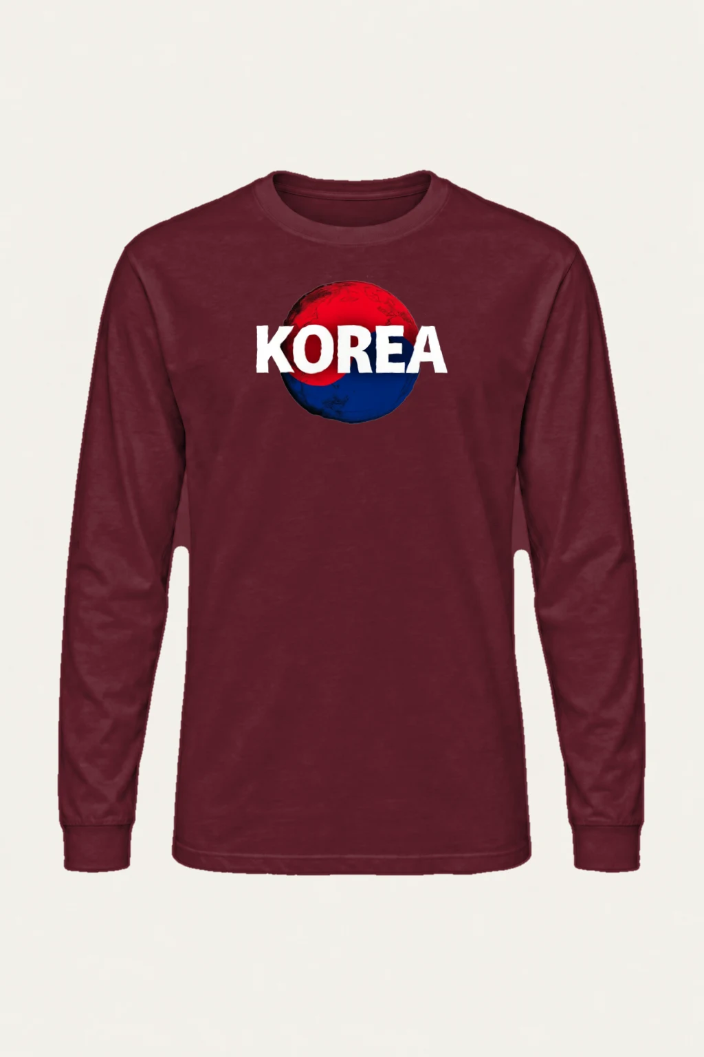 "Korea Globe" Unisex Longsleeve T-shirt | Gildan 2400