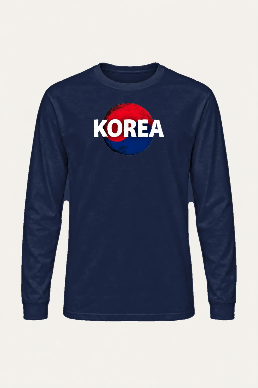 "Korea Globe" Unisex Longsleeve T-shirt | Gildan 2400