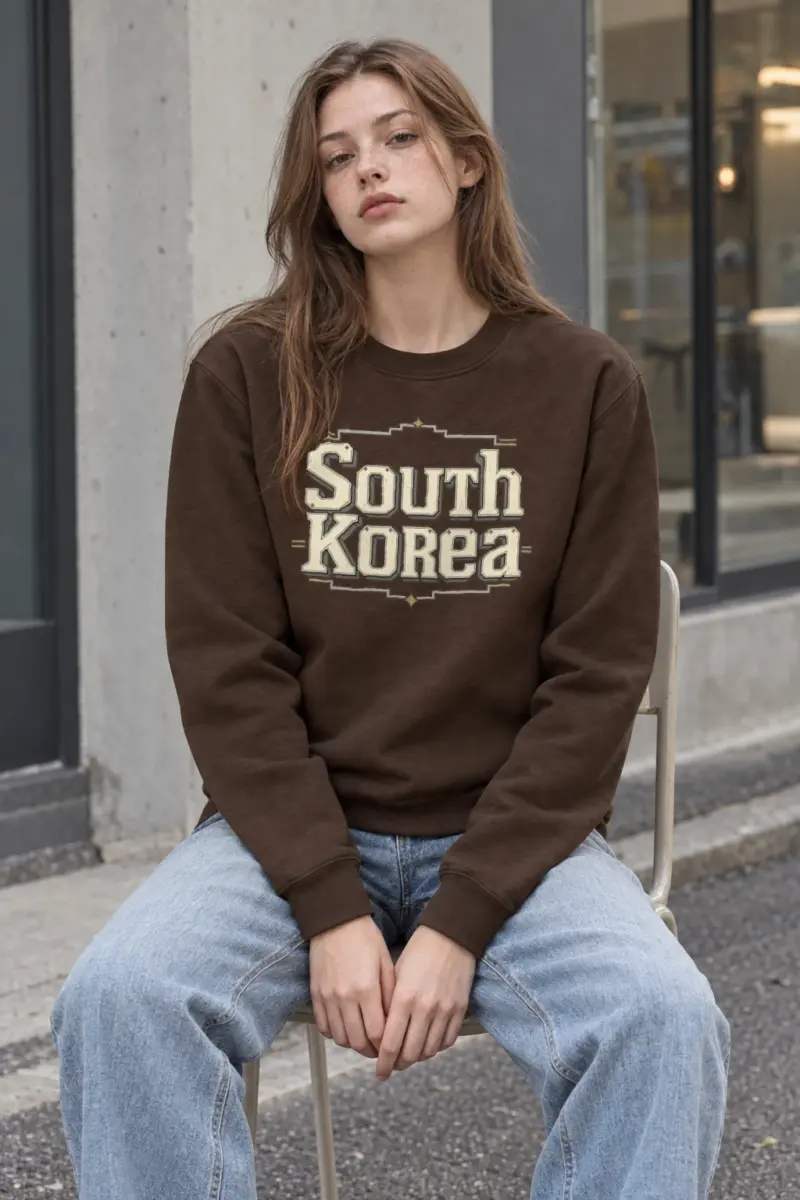"Korea Heritage Emblem" Heavy Blend Unisex Crewneck Sweatshirt