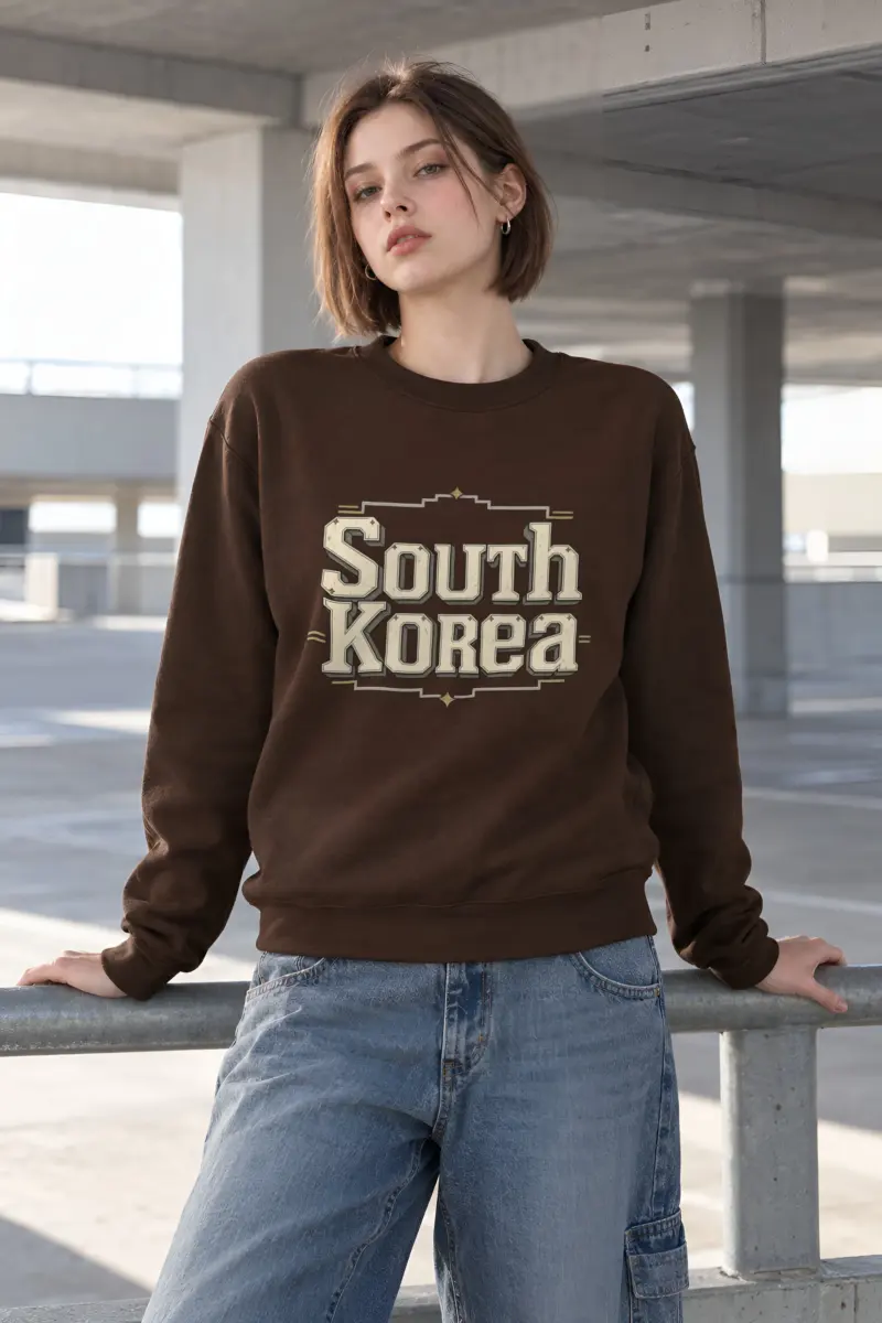 "Korea Heritage Emblem" Heavy Blend Unisex Crewneck Sweatshirt
