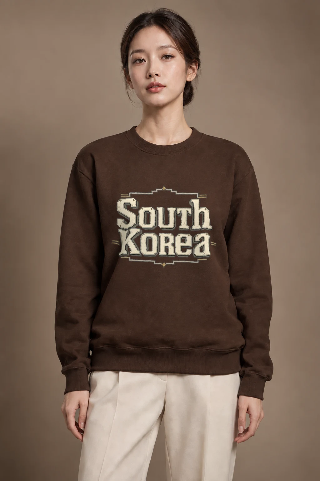 "Korea Heritage Emblem" Heavy Blend Unisex Crewneck Sweatshirt | Gildan 18000