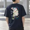 "Korea Illustrated Map" Heavyweight Unisex Crewneck T-shirt | Gildan 5000