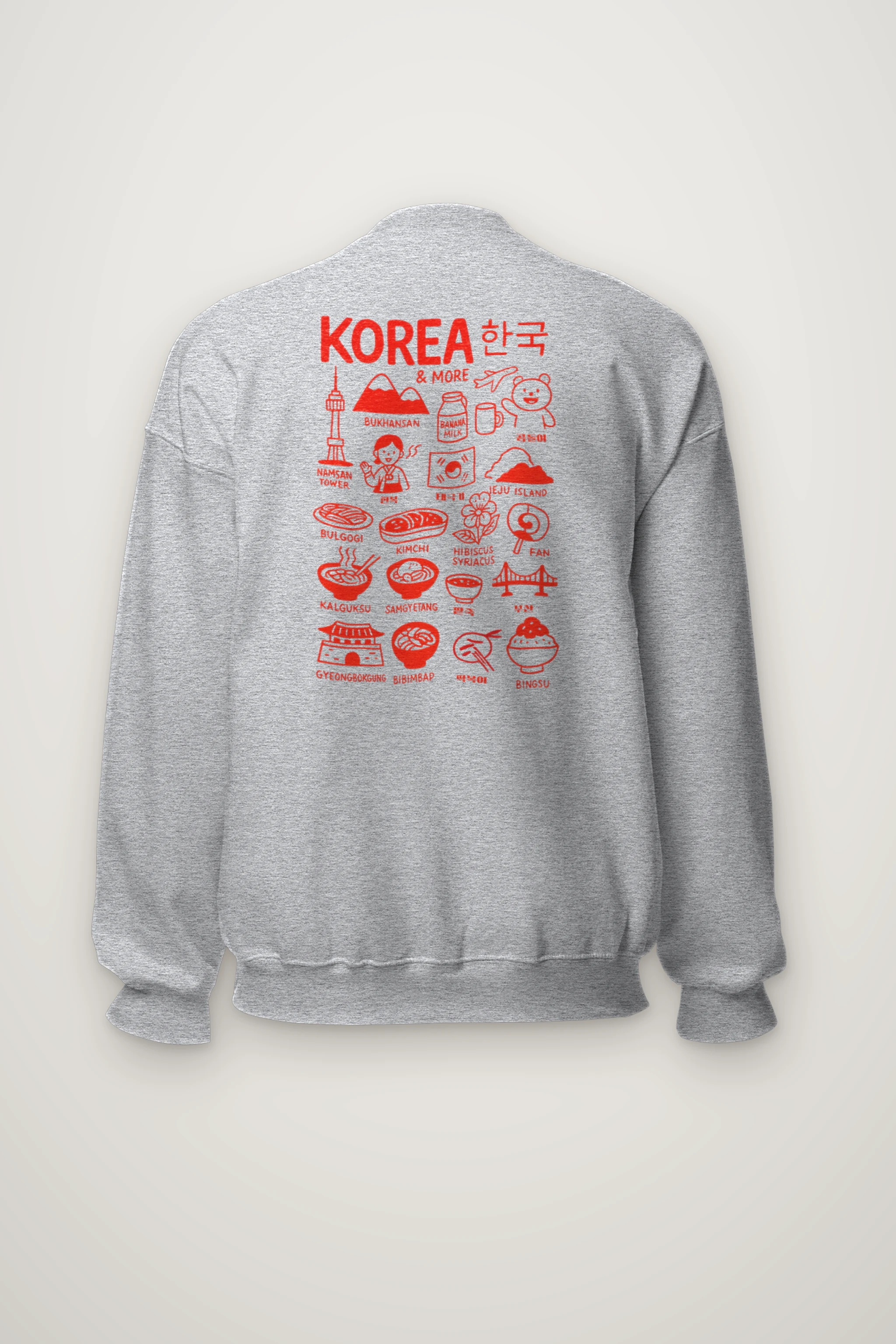 "Korea & More" Heavy Blend Unisex Crewneck Sweatshirt