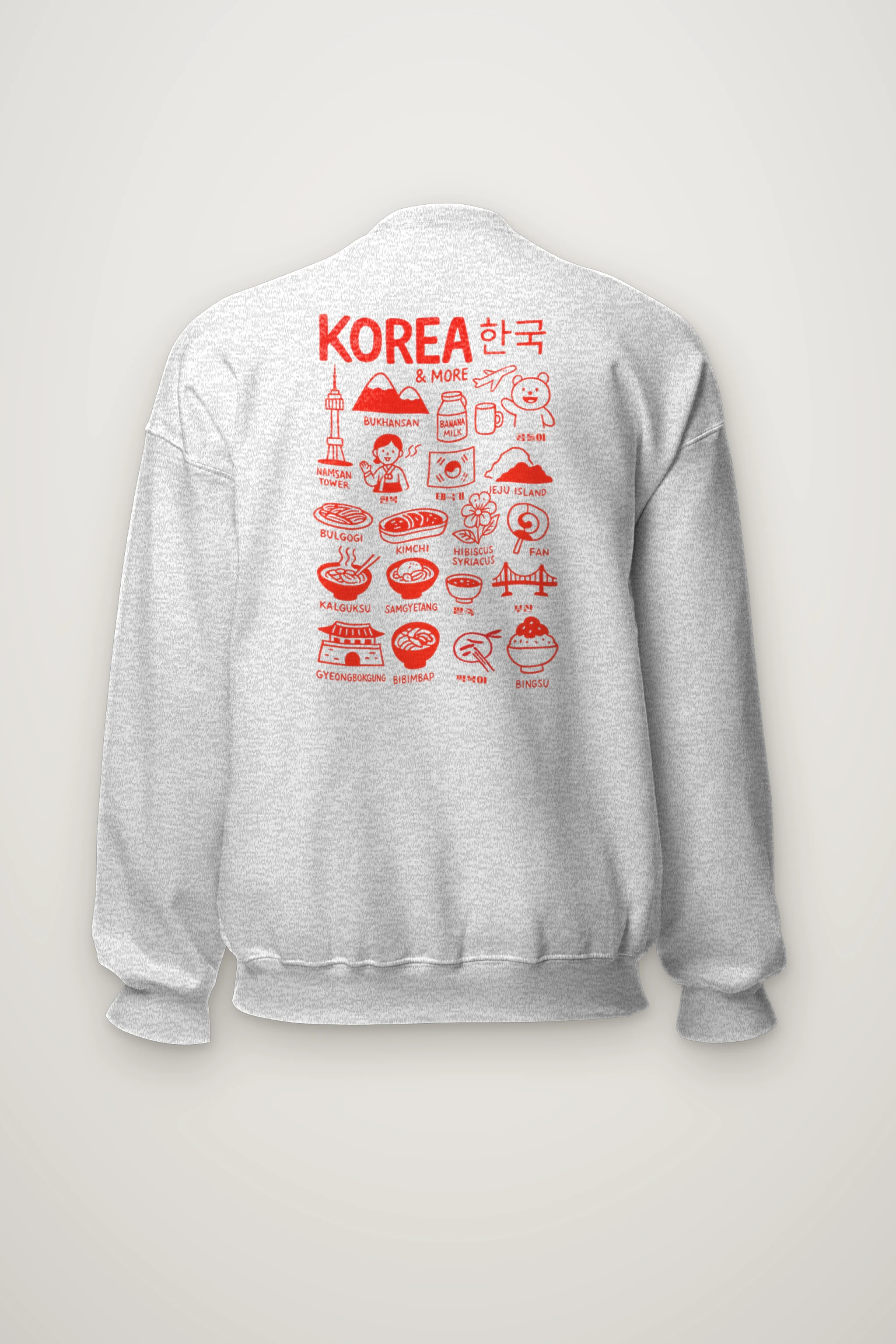 "Korea & More" Heavy Blend Unisex Crewneck Sweatshirt